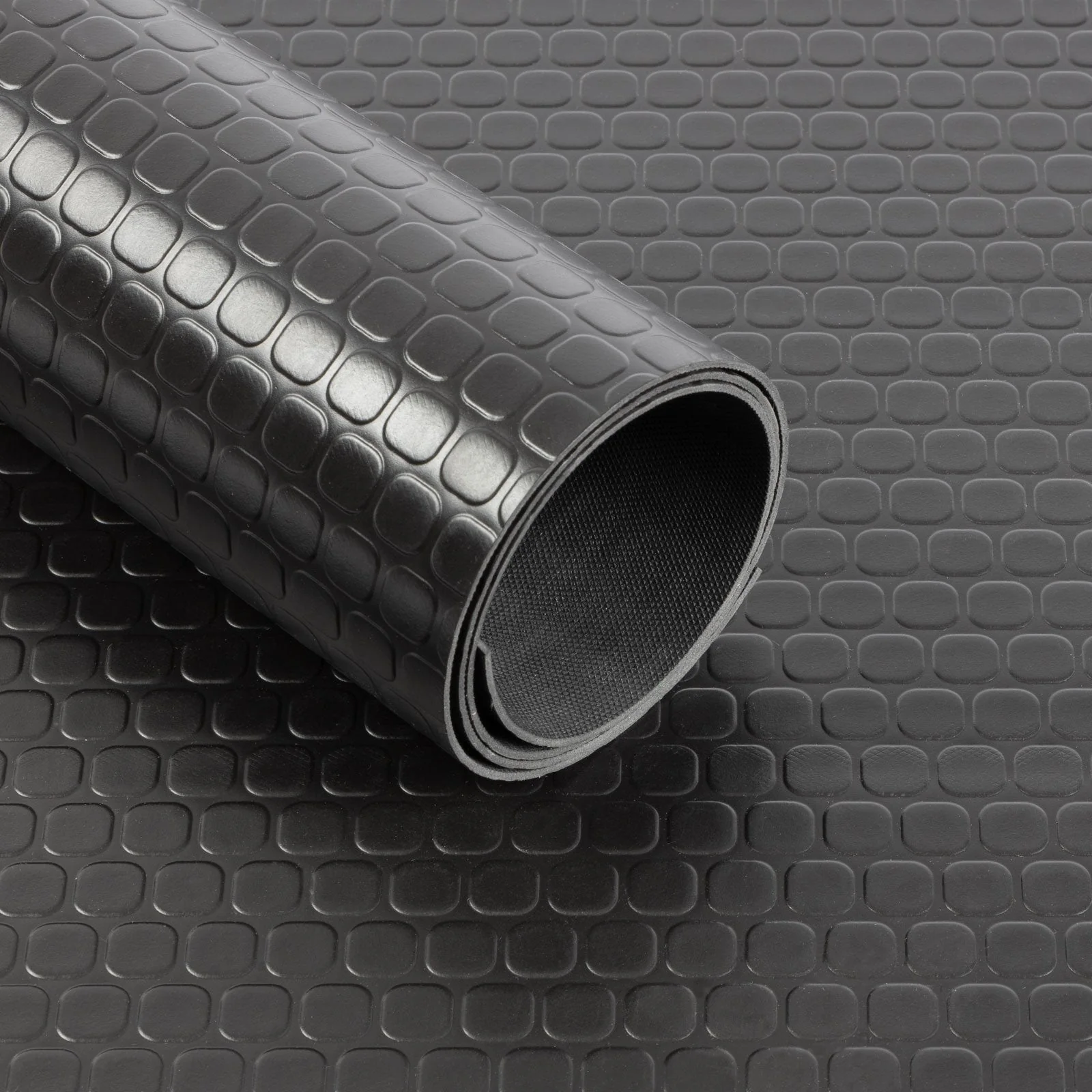 ✂ Podłoga PVC | Mata Gumowa - Kwadratowa Struktura | Grubość: 2mm