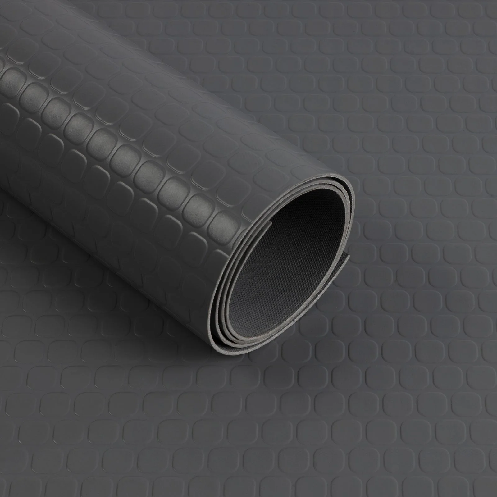 ✂ Podłoga PVC | Mata Gumowa - Kwadratowa Struktura | Grubość: 2mm