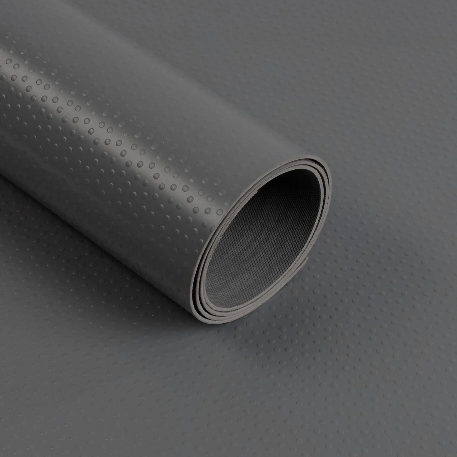 ✂ Podłoga z PVC | Dots | Ciemnoszary | Antypoślizgowa, odporna na ścieranie i łatwa w pielęgnacji | Grubość: 2 mm