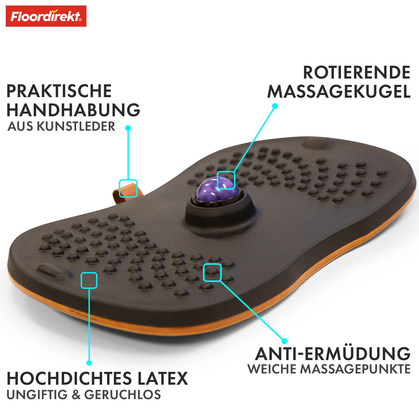 Balance Board | Hawaii | Mata przeciwzmęczeniowa do biurek stojących w biurze i biurze domowym | Mata do pracy dostępna w dwóch wersjach - Image 4