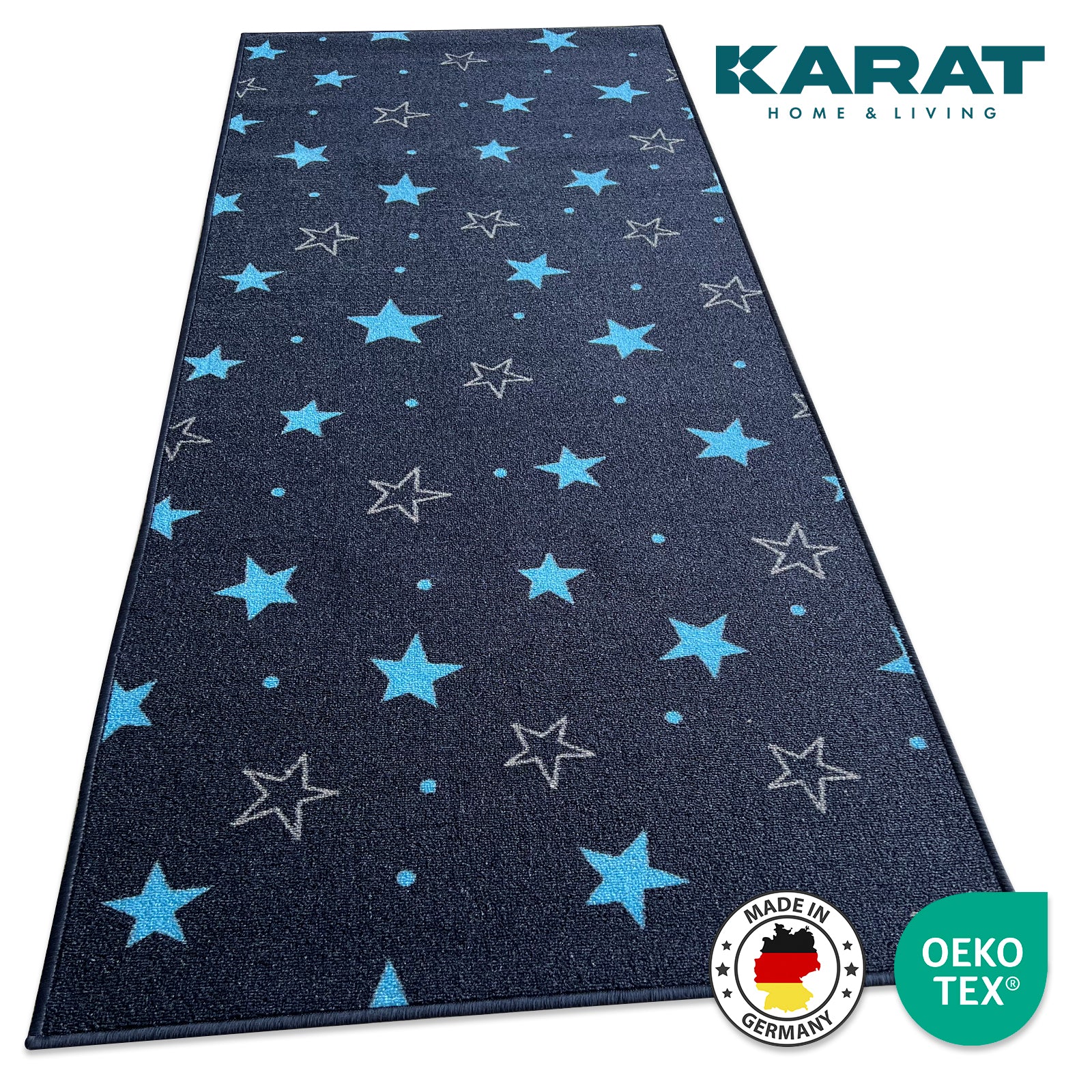 Dywanik Dots&Stars | Dywanik dziecięcy dla chłopców i dziewczynek | Wytrzymały i łatwy w pielęgnacji | W dwóch wzorach - Image 8