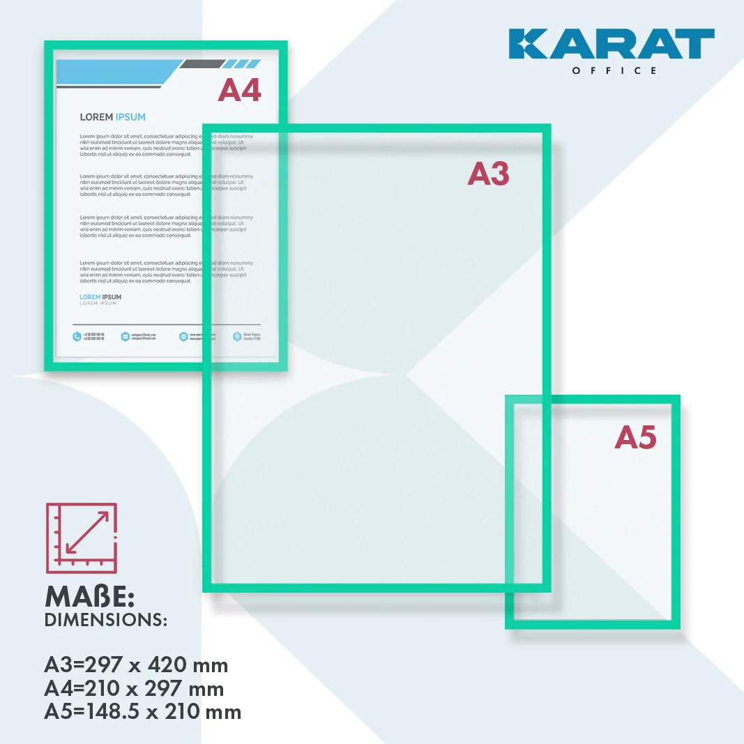 Uchwyt na dokumenty | Magnetyczny | W formacie DIN A3, A4 lub A5 | Zestaw 5 sztuk - Image 18