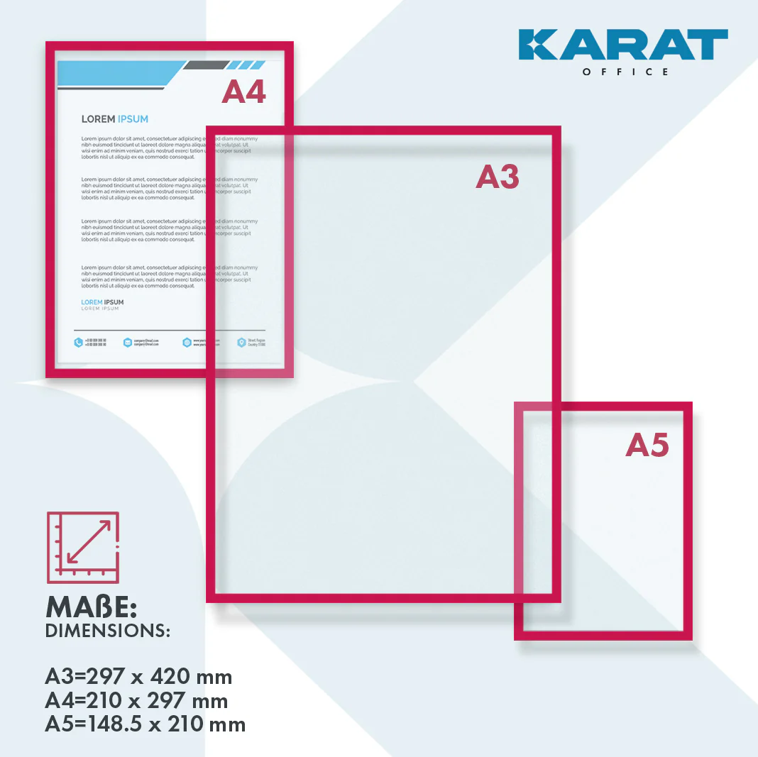 Uchwyt na dokumenty | Magnetyczny | W formacie DIN A3, A4 lub A5 | Zestaw 5 sztuk - Image 24