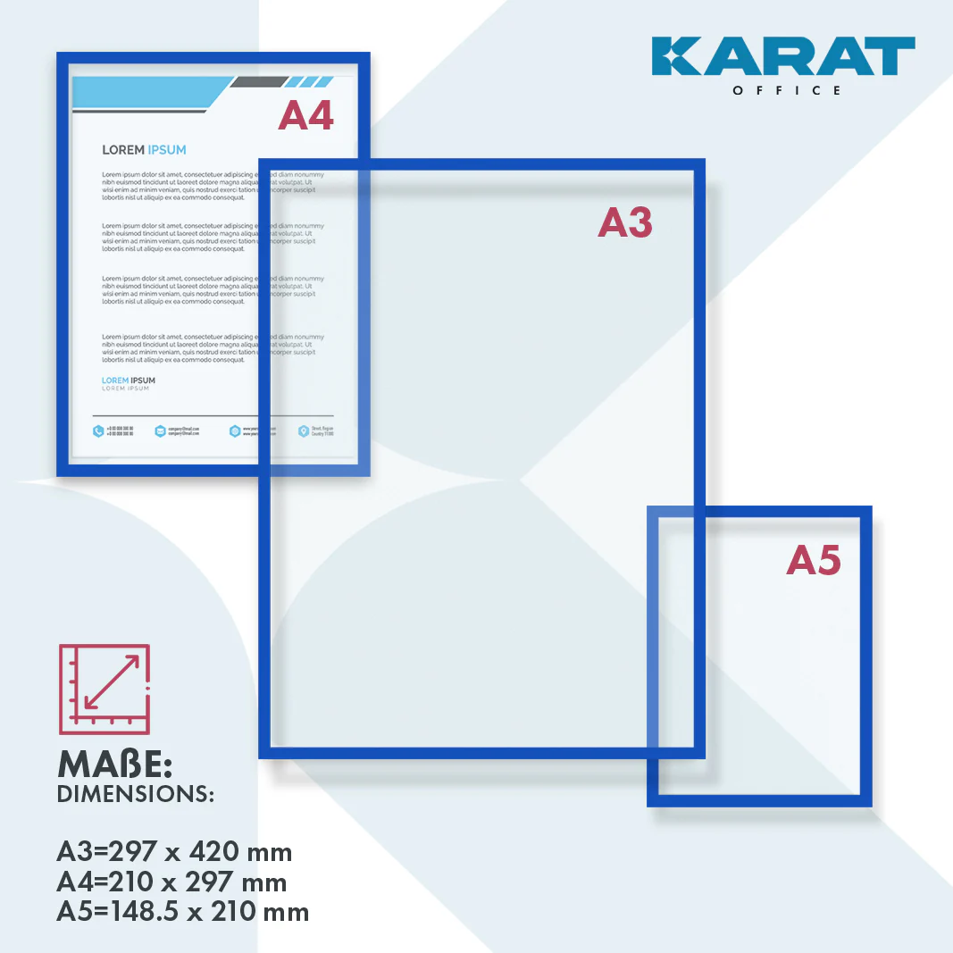 Uchwyt na dokumenty | Magnetyczny | W formacie DIN A3, A4 lub A5 | Zestaw 5 sztuk - Image 6