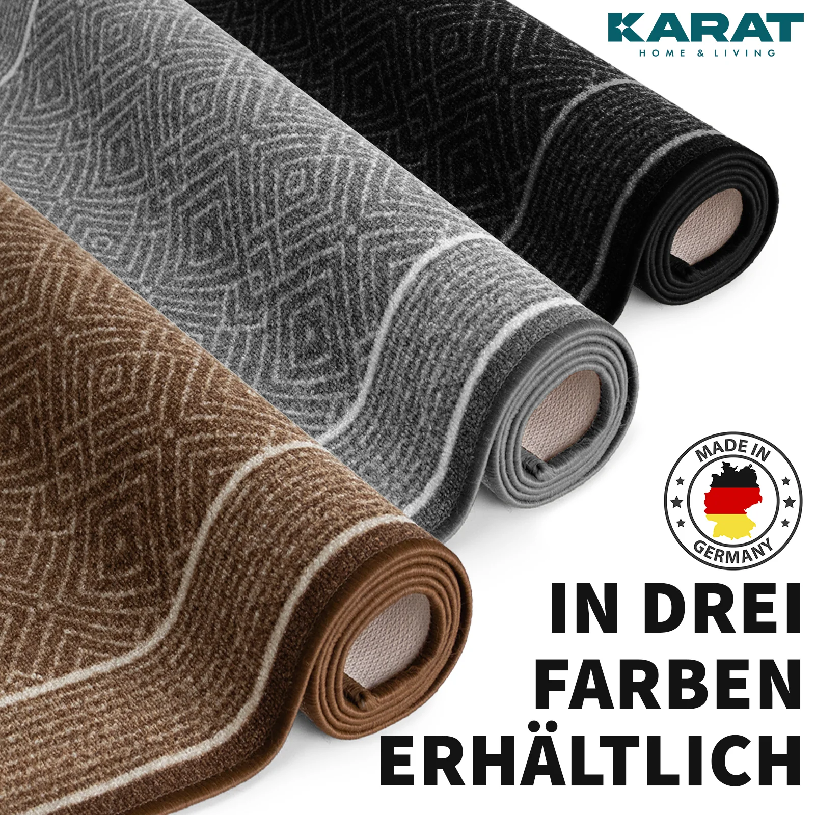 Dywan na miarę | Olymp | Wysokiej jakości dywan do salonu | Nowoczesny wzór w romby | Dostępny w trzech kolorach - Image 8