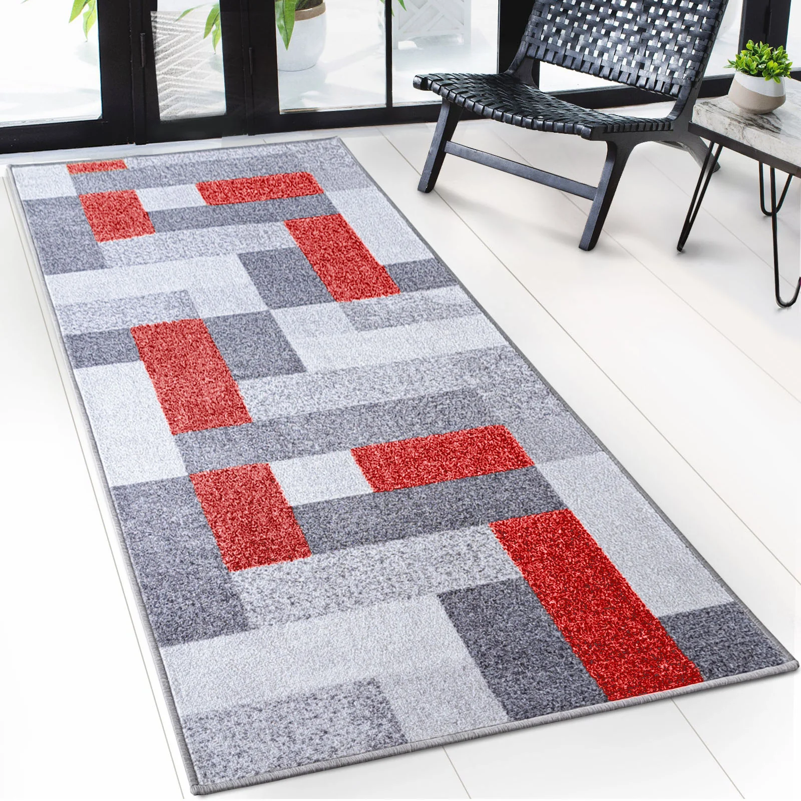 Bieżnik dywanowy szyty na miarę | New York | Antypoślizgowy z żelowym spodem | Nowoczesny design w różnych kolorach - Image 8