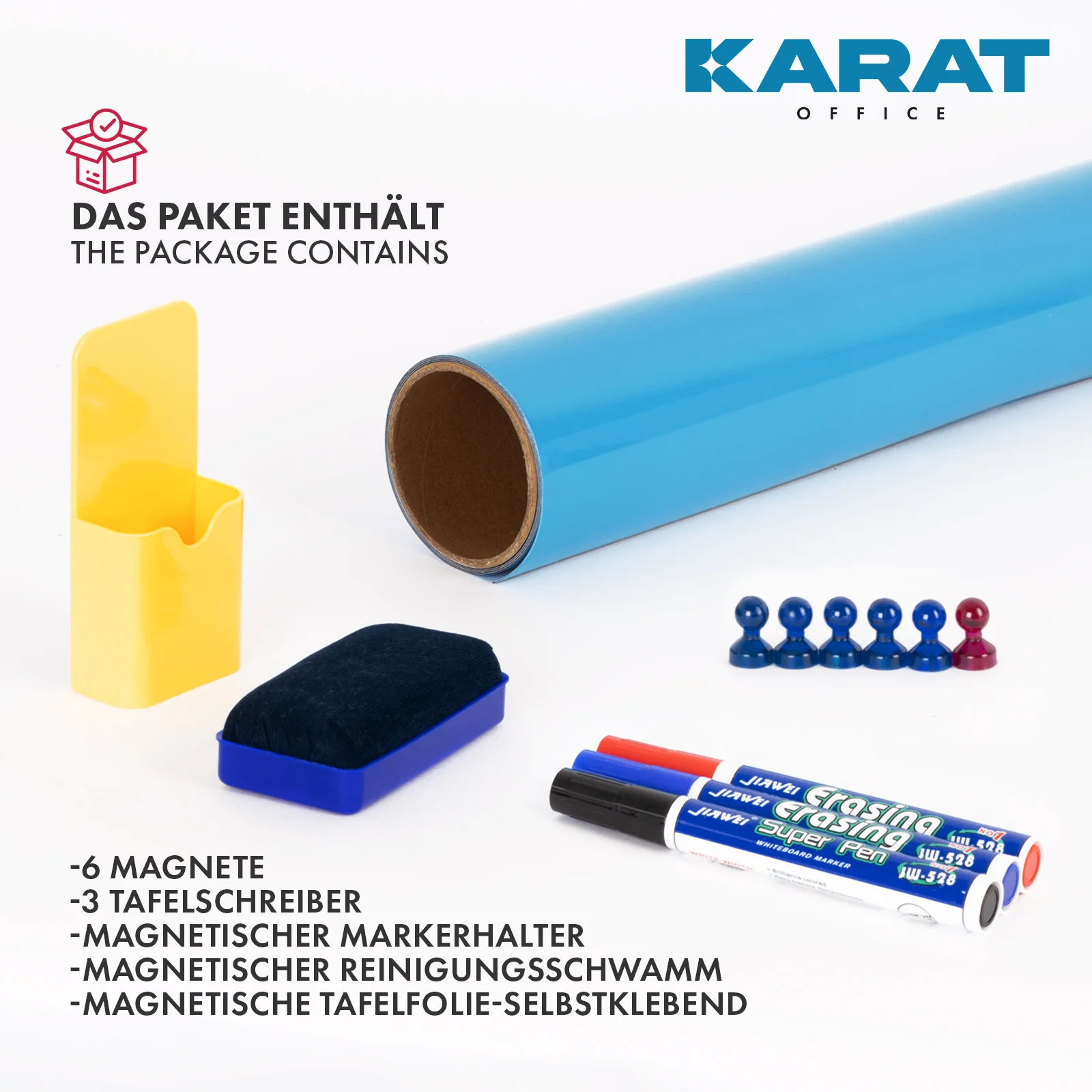 Folia tablicowa | Magnetyczna i samoprzylepna | Wraz z akcesoriami| Dostępna w 5 rozmiarach - Image 4