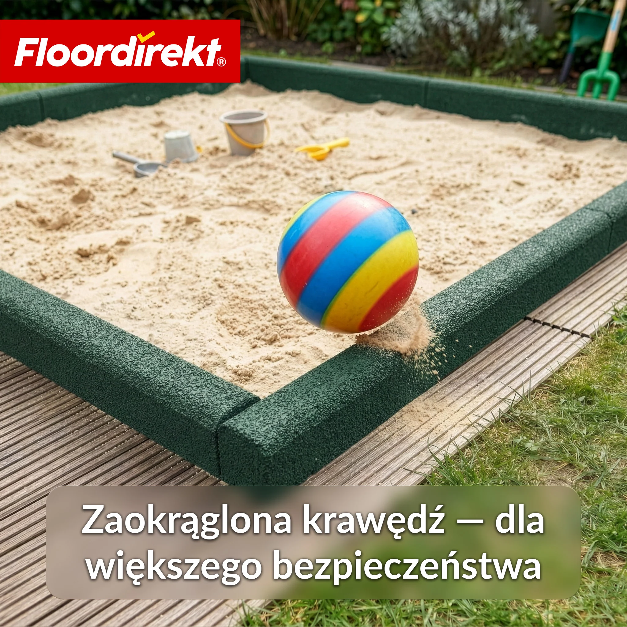 Gumowy krawężnik | Elastyczna obrzeże trawnikowe i obrzeże rabat z recyklingowanej gumy do ogrodu, ścieżek i tarasu - Image 11