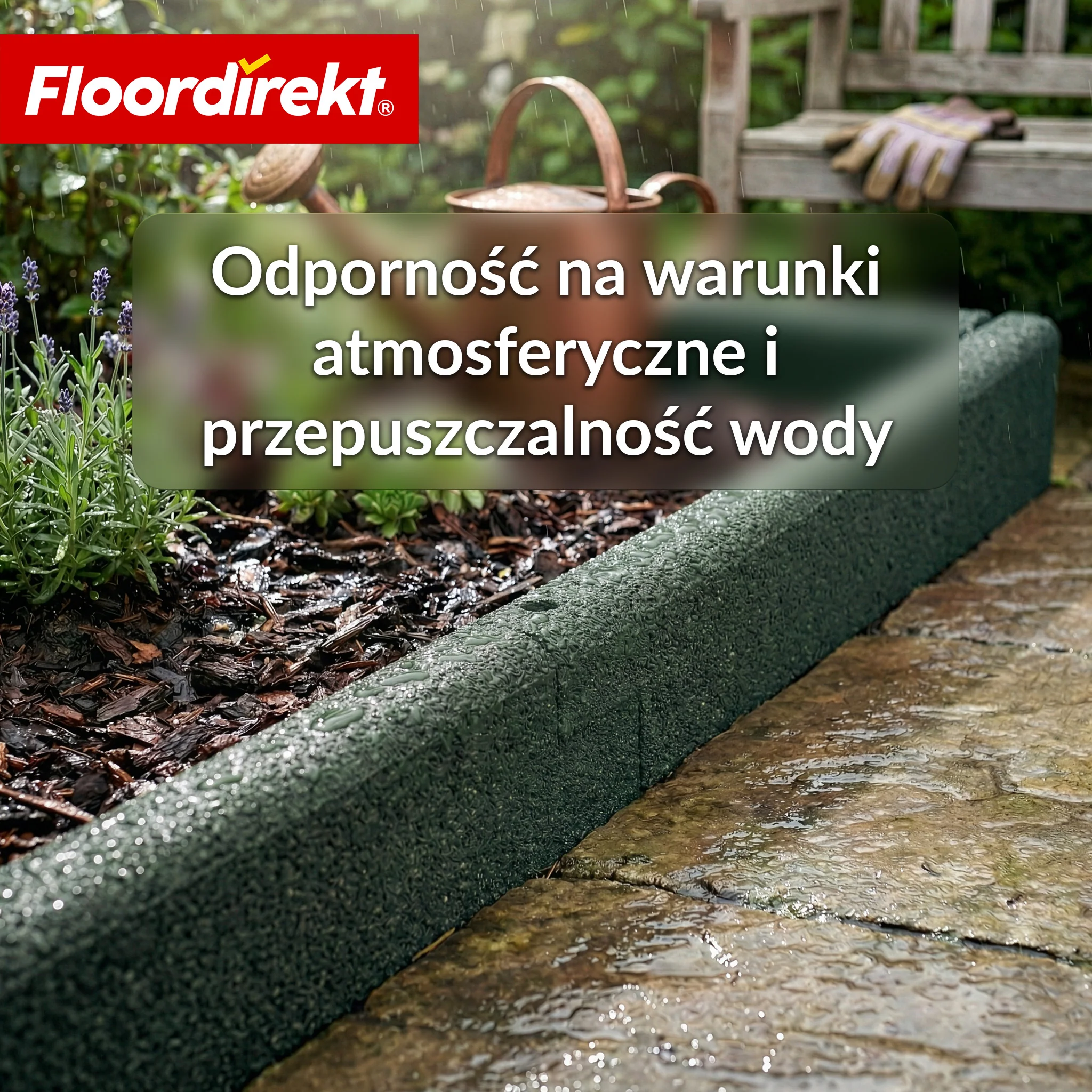 Gumowy krawężnik | Elastyczna obrzeże trawnikowe i obrzeże rabat z recyklingowanej gumy do ogrodu, ścieżek i tarasu - Image 15