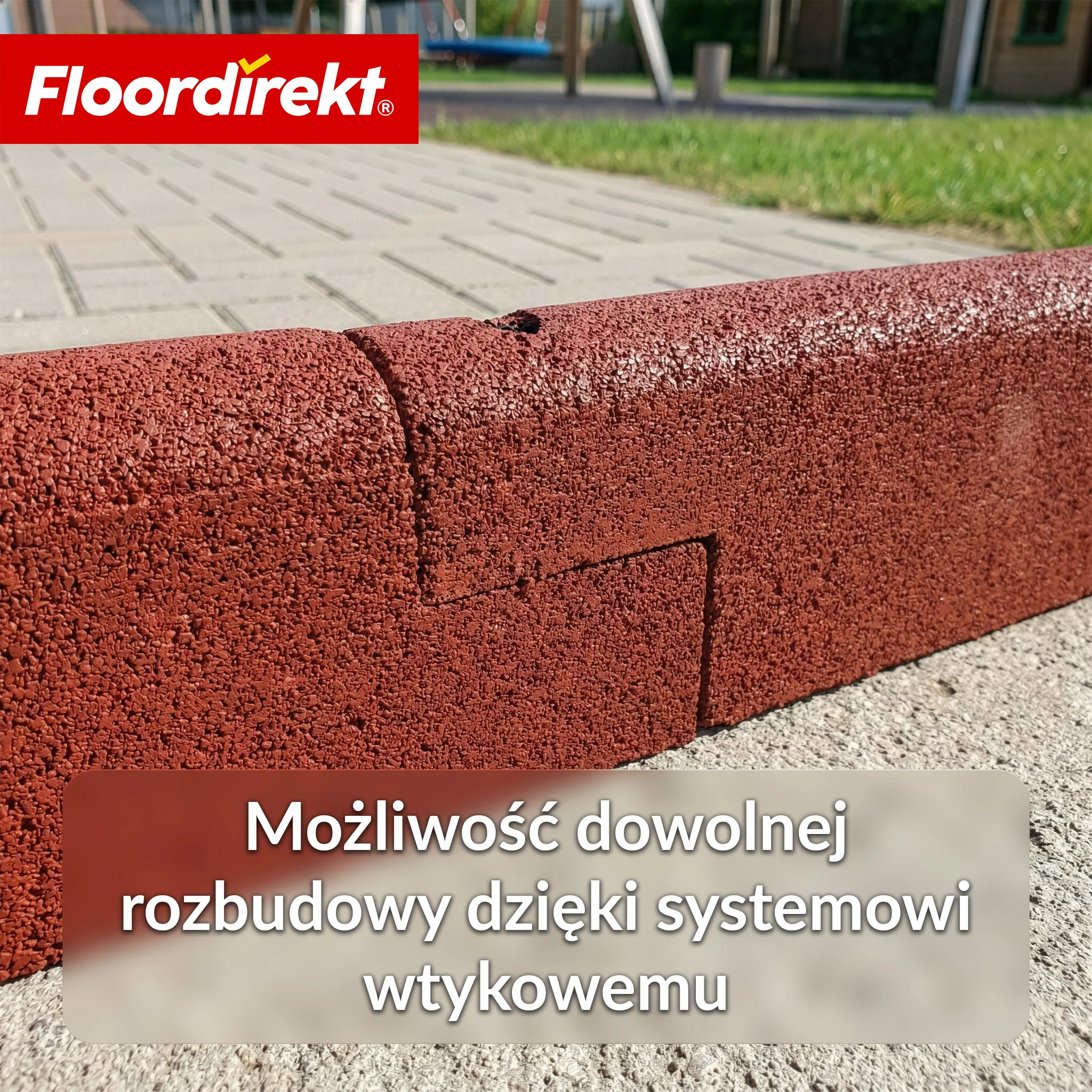 Gumowy krawężnik | Elastyczna obrzeże trawnikowe i obrzeże rabat z recyklingowanej gumy do ogrodu, ścieżek i tarasu - Image 4