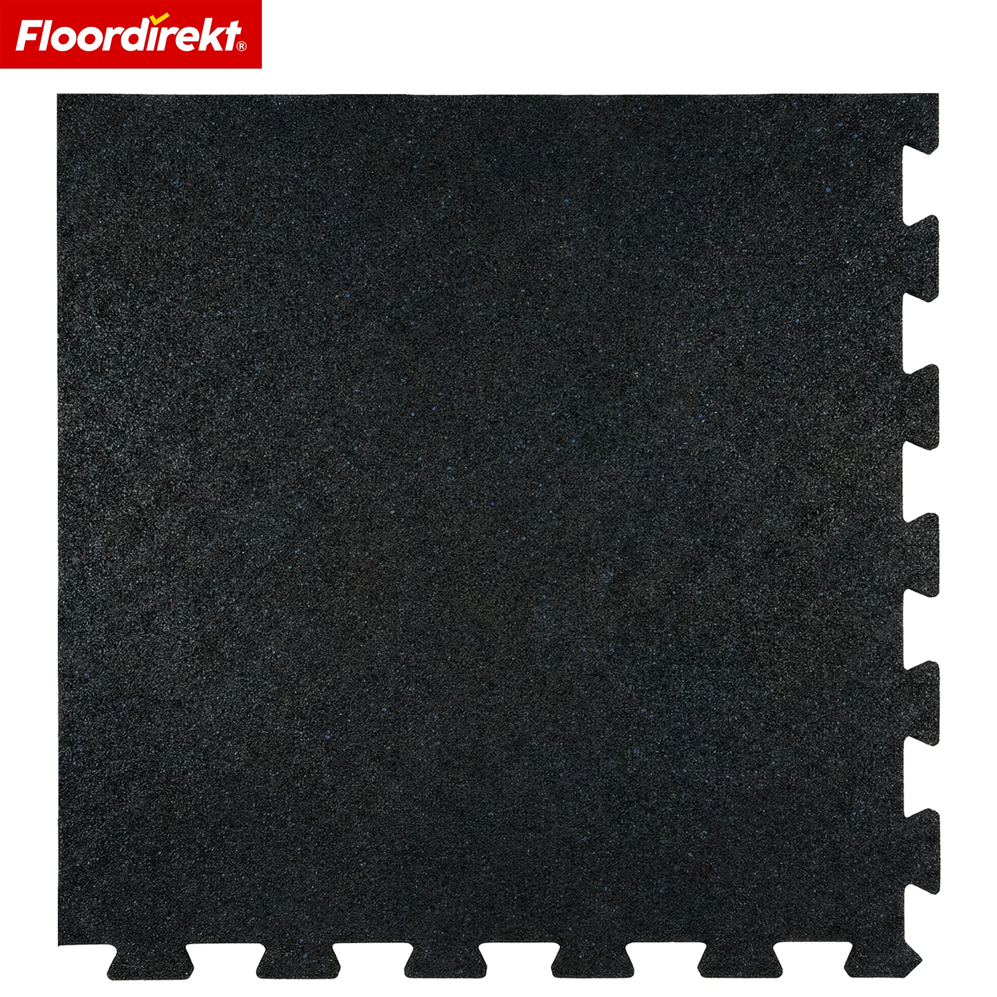 Gumowa mata zatrzaskowa | Wytrzymała mata ochronna pod sprzęt fitness i do stref roboczych | 50 x 50 cm - Image 4