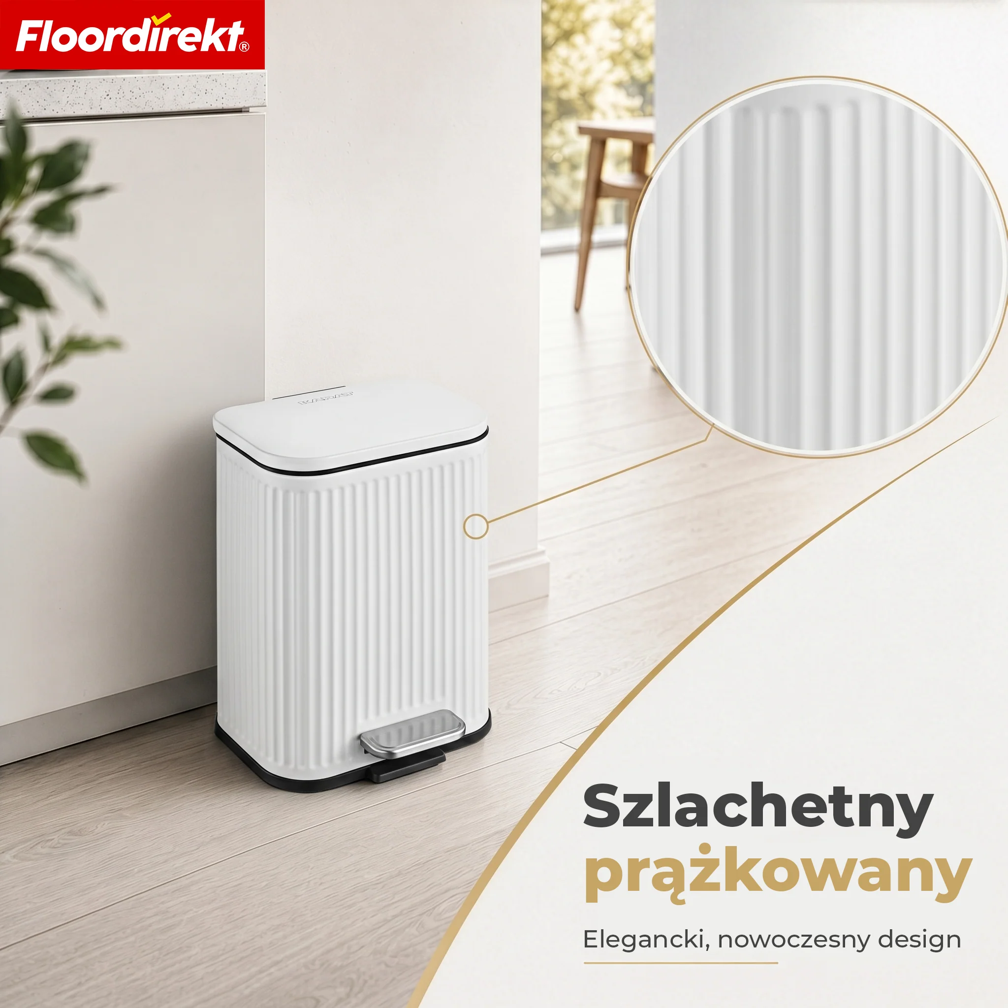 Kosz na śmieci | Miles | Nowoczesny kosz pedałowy z funkcją cichego zamykania i wyjmowanym pojemnikiem wewnętrznym - Image 40