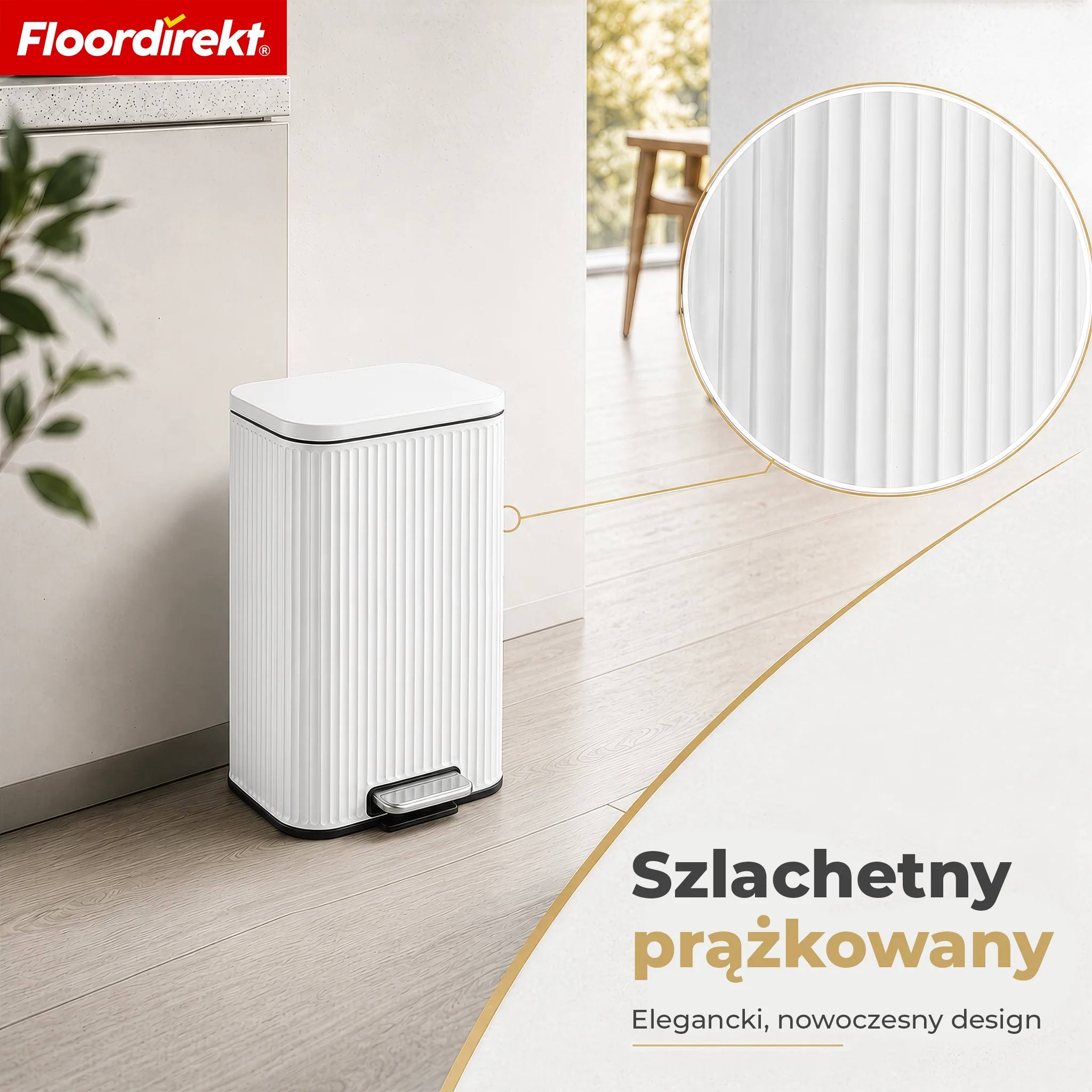 Kosz na śmieci | Miles | Nowoczesny kosz pedałowy z funkcją cichego zamykania i wyjmowanym pojemnikiem wewnętrznym - Image 49