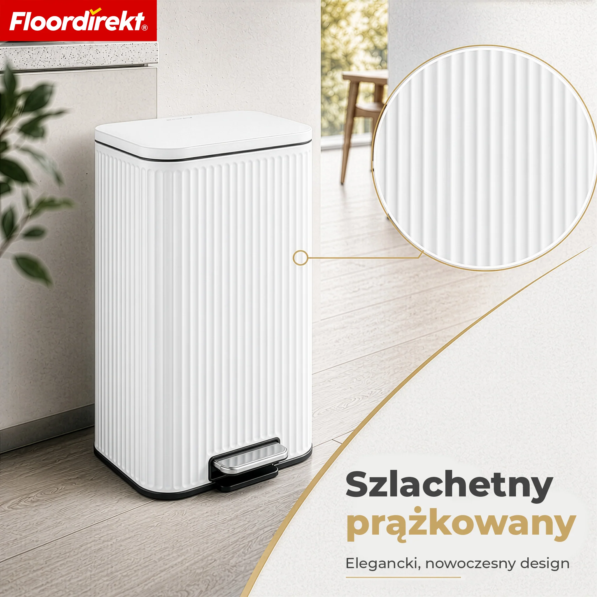 Kosz na śmieci | Miles | Nowoczesny kosz pedałowy z funkcją cichego zamykania i wyjmowanym pojemnikiem wewnętrznym - Image 58
