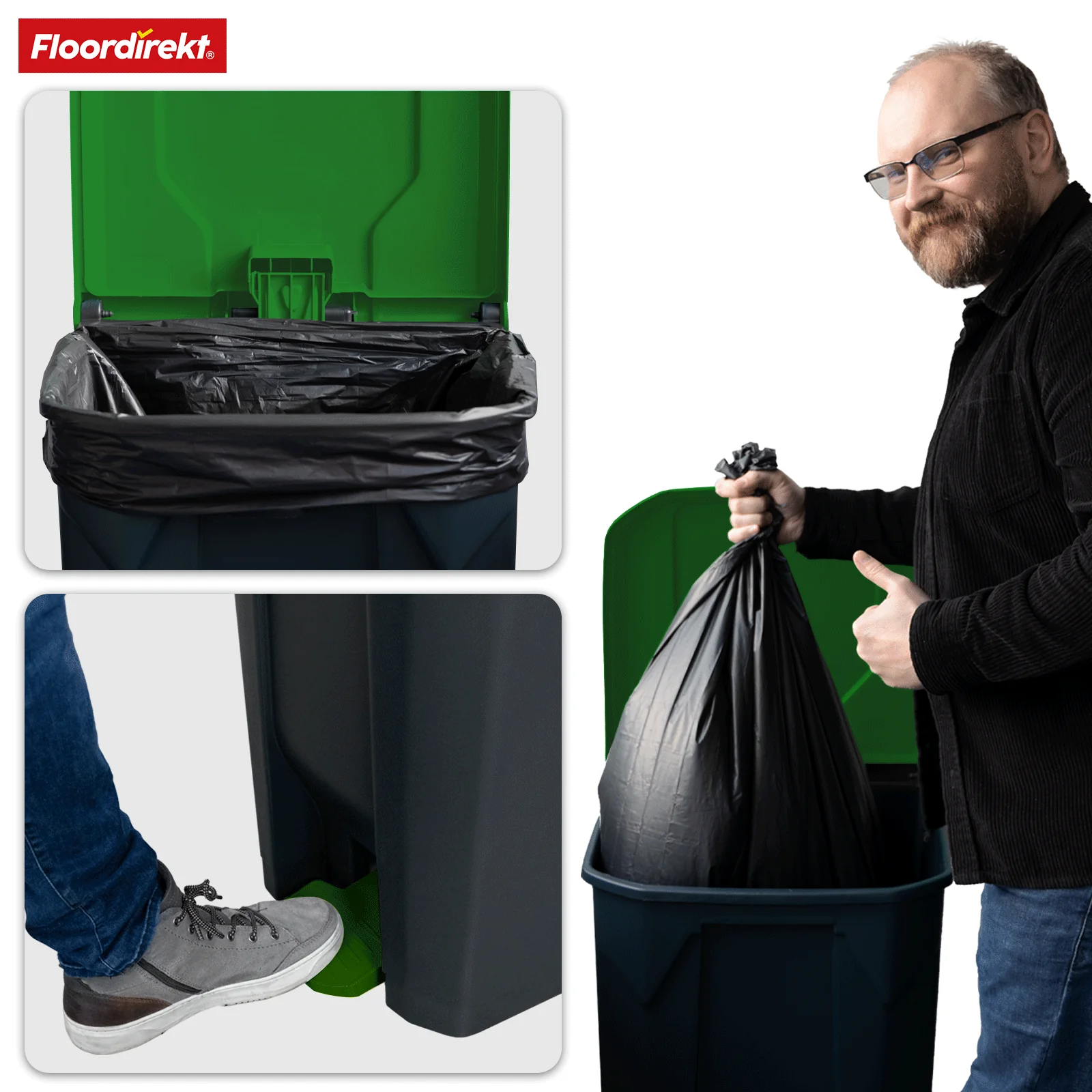 Pojemnik na odpady | Olaf | Wytrzymały pojemnik na odpady | Do użytku domowego, biurowego i komercyjnego | Różne kolory i rozmiary - Image 33