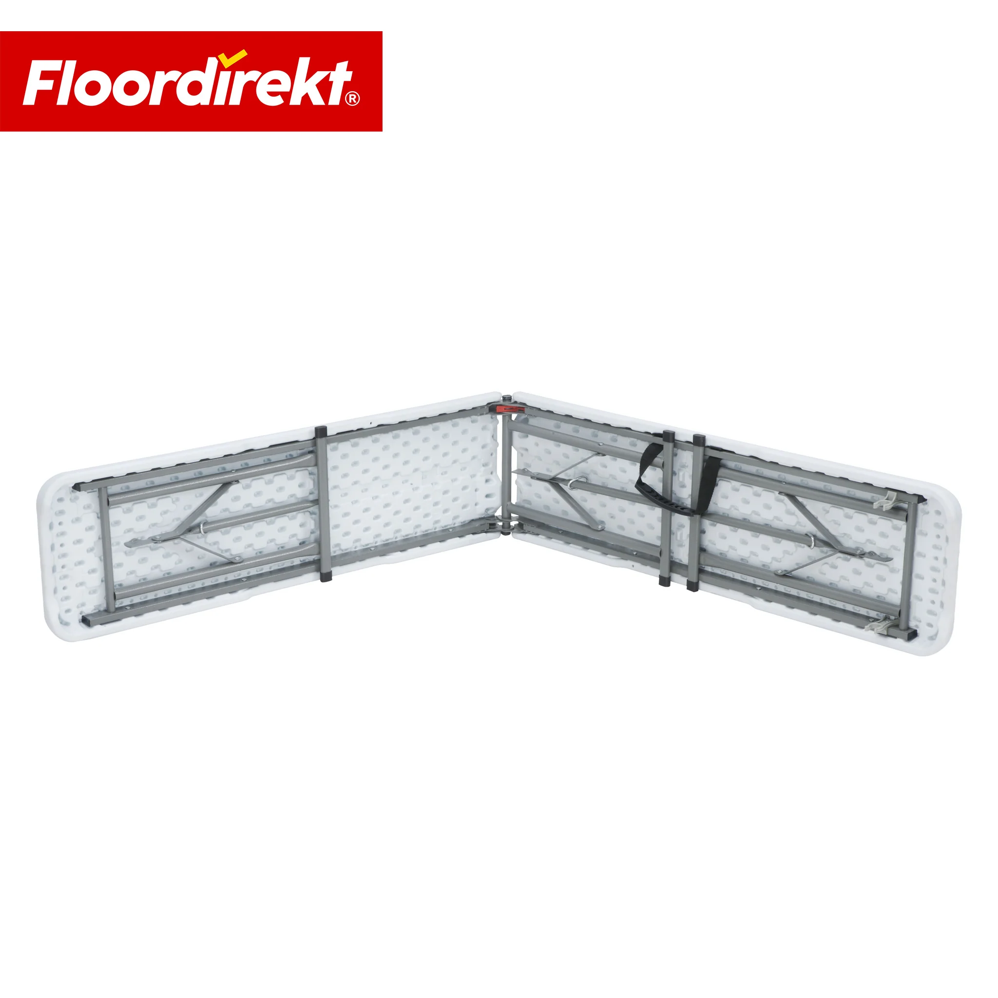 Ławka ogrodowa | Chiba | Składana ławka 183 cm w kolorze białym, odporna na warunki atmosferyczne i do 320 kg obciążenia - Image 9