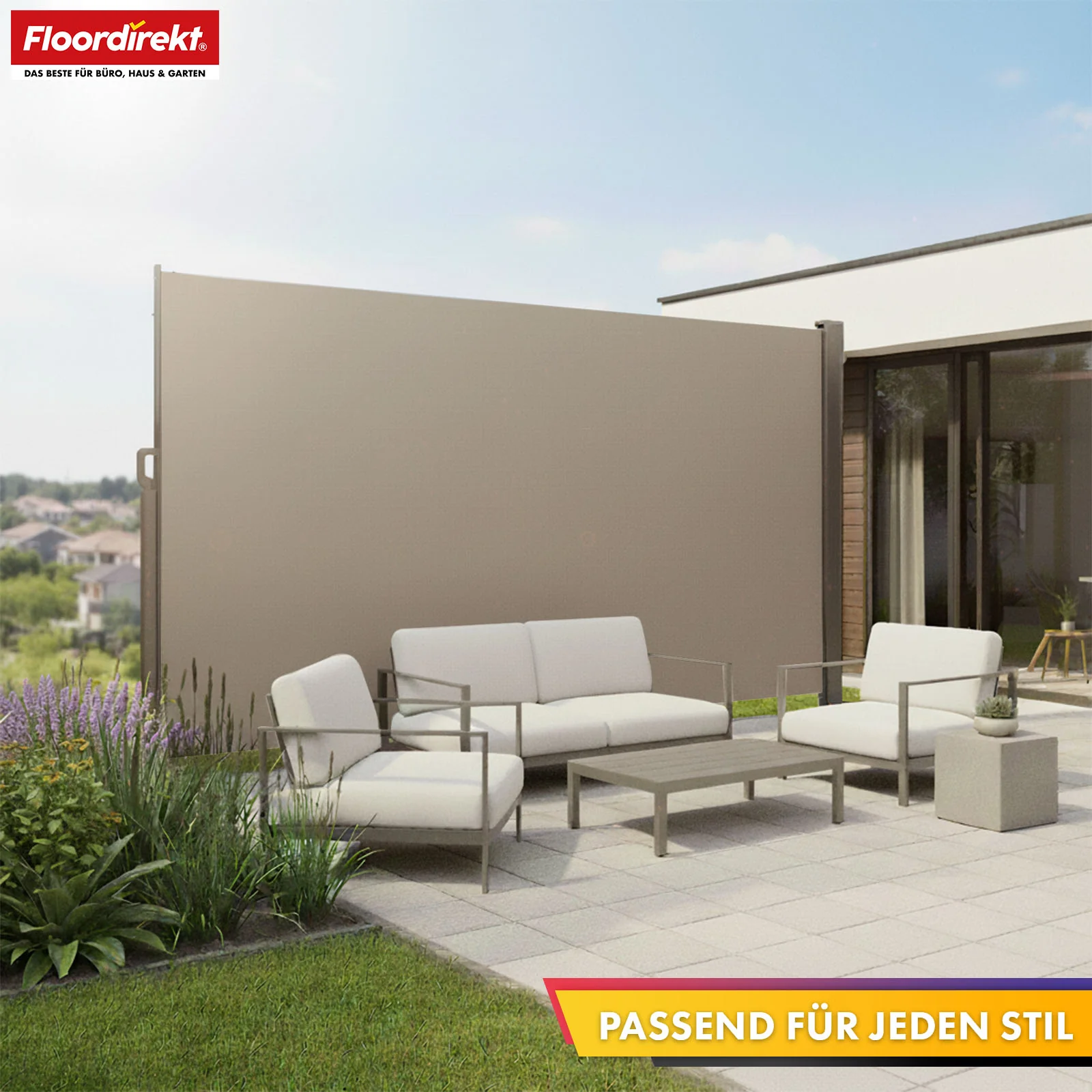 Markiza boczna aluminiowa | Osłona przeciwsłoneczna i prywatności na taras, balkon i do ogrodu | Ochrona UV, nieprzezroczysta i wodoodporna | Różne kolory i rozmiary - Image 23