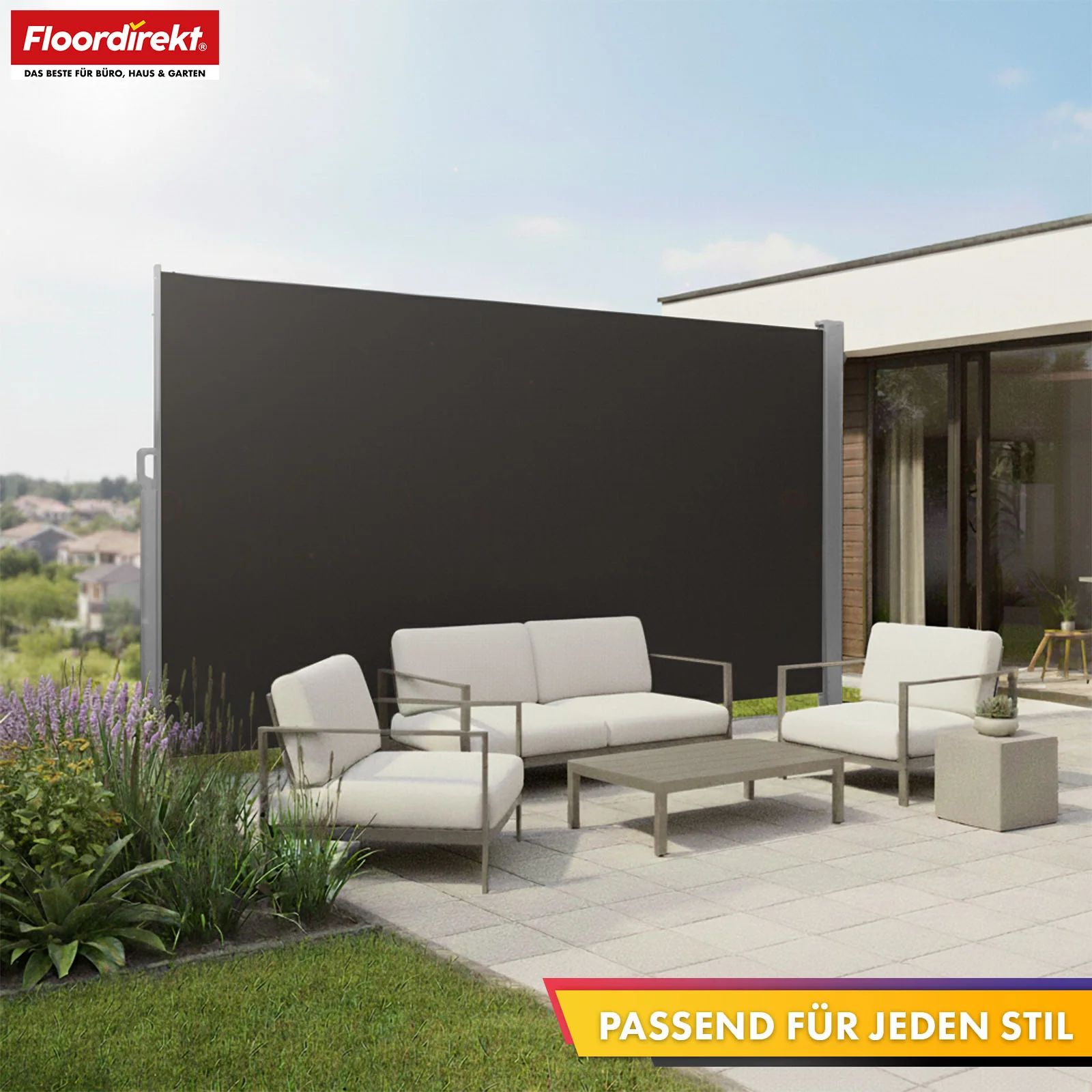 Markiza boczna aluminiowa | Osłona przeciwsłoneczna i prywatności na taras, balkon i do ogrodu | Ochrona UV, nieprzezroczysta i wodoodporna | Różne kolory i rozmiary - Image 7