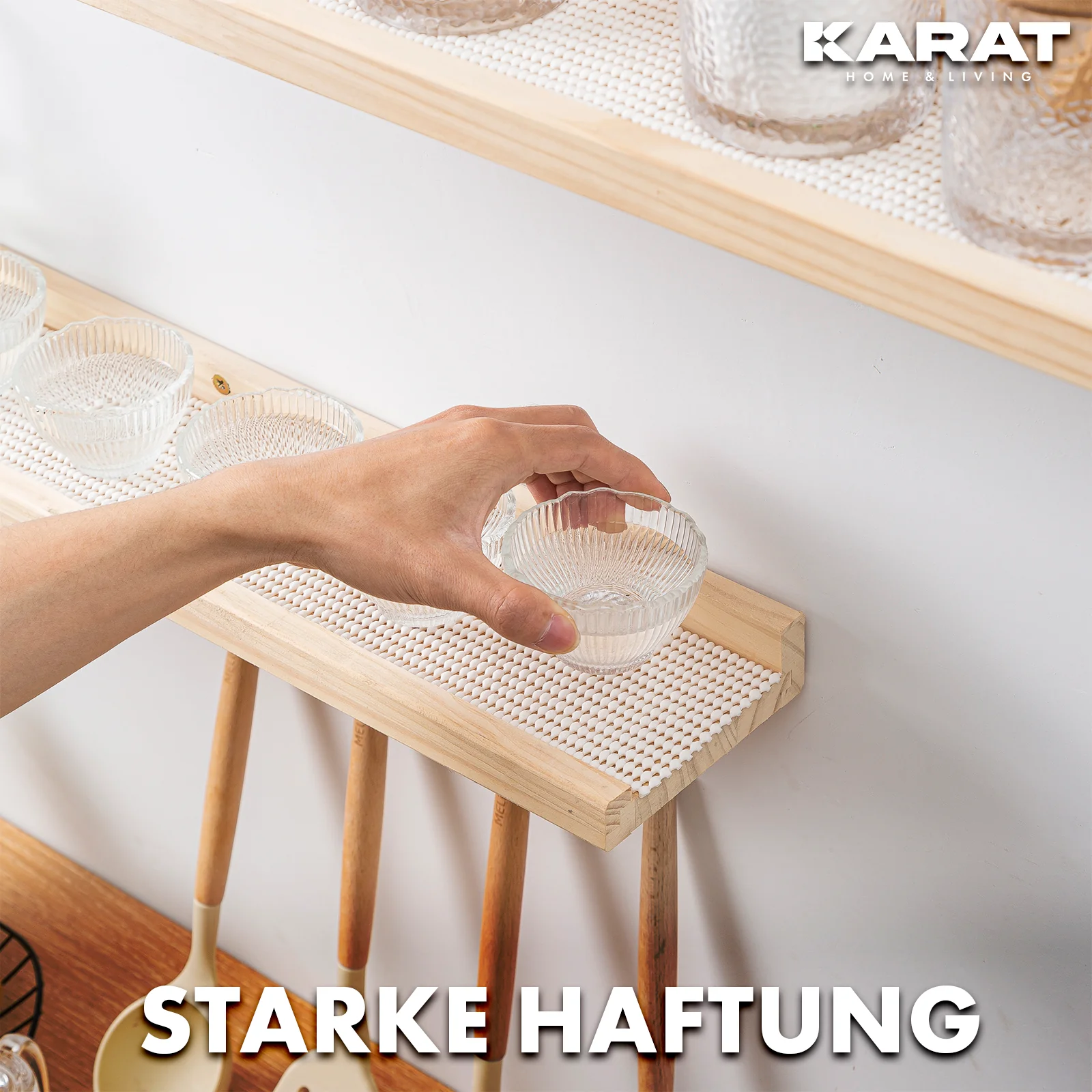 Mata do szuflad | Pearl | Docinana na wymiar mata antypoślizgowa do szafek kuchennych | 30 x 150 cm | Dostępna w trzech kolorach - Image 11