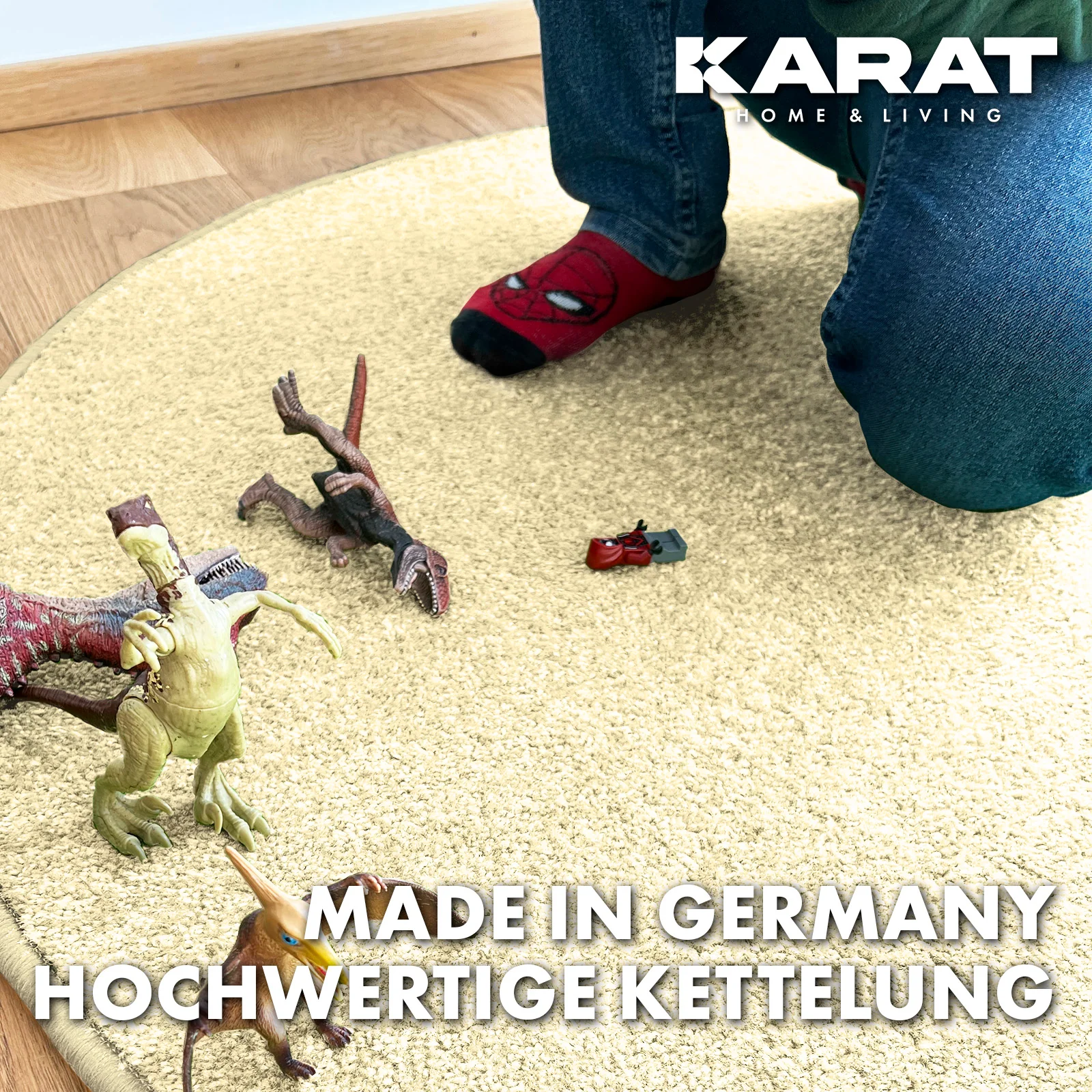 Dywanik do zabawy dla dzieci | Crocodile | Okrągły | Może być używany pojedynczo | Jednokolorowy - Image 20