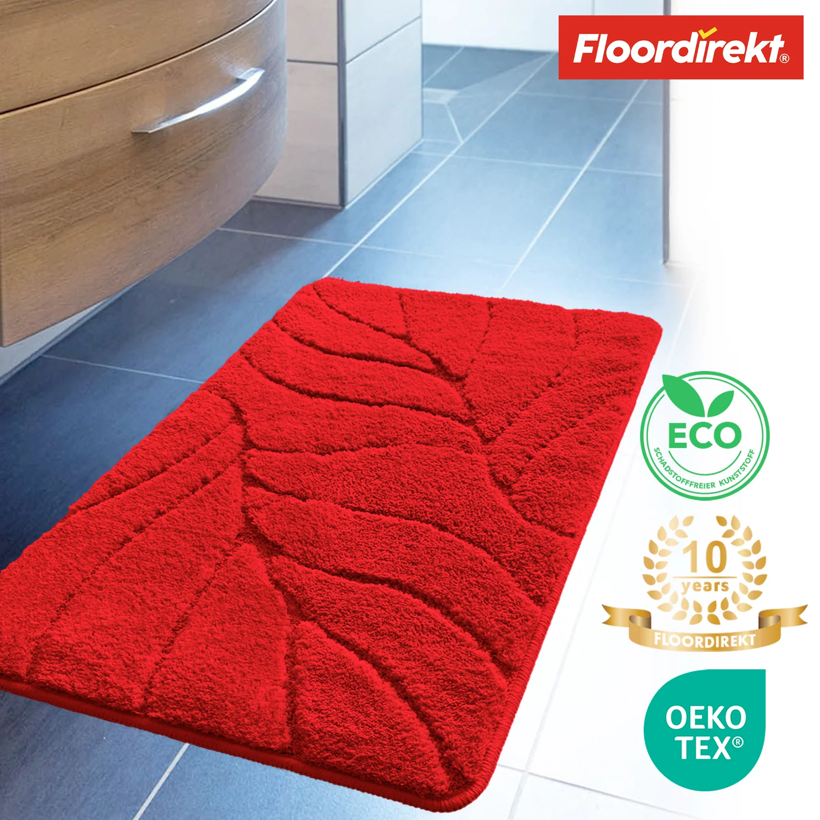 Mata do kąpieli | Maris | Puszysta mata do kąpieli ze strukturą liści | Dostępna w różnych kolorach i rozmiarach - Image 32
