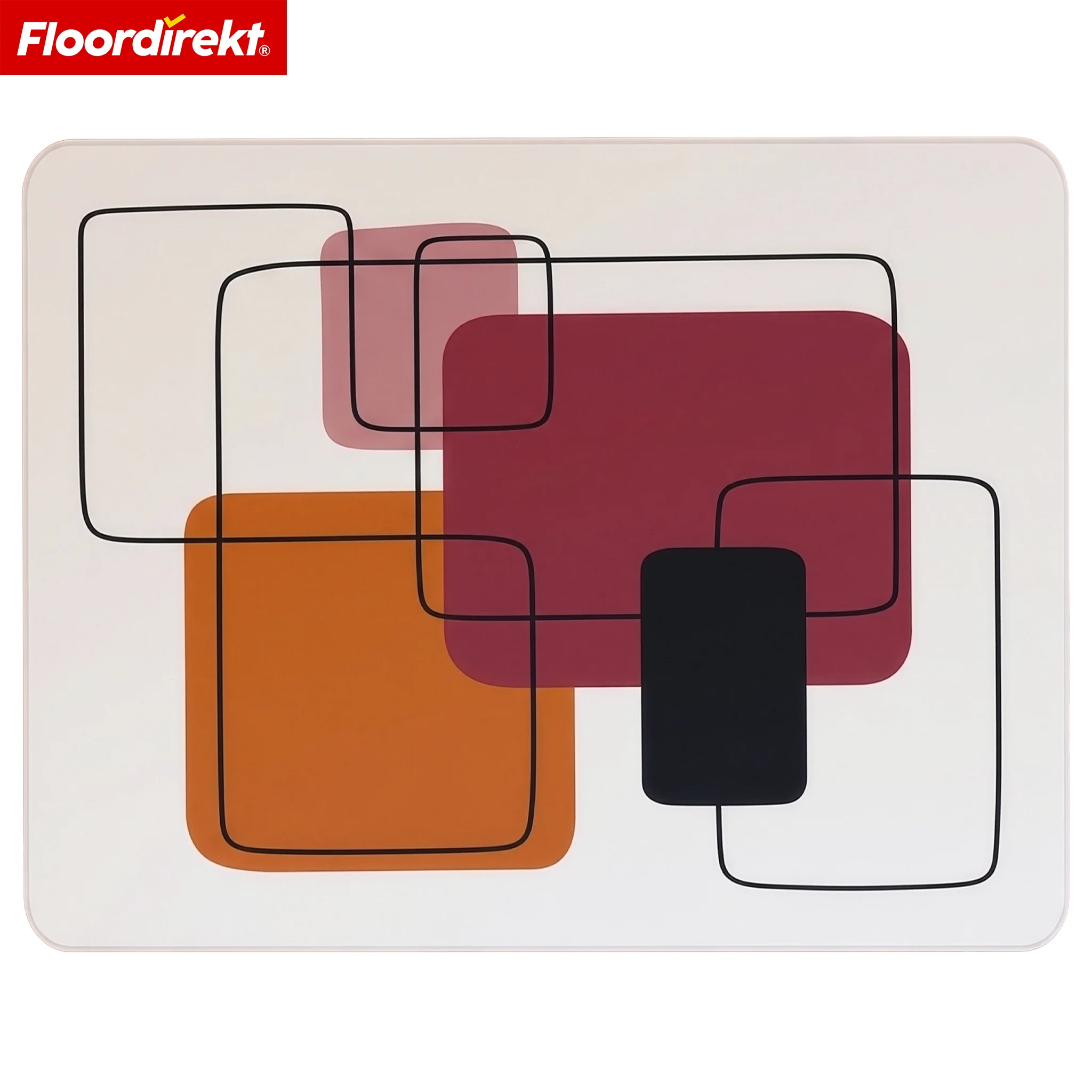 Designowa mata ochronna na podłogę | Wytrzymała podkładka pod krzesło biurowe ze specjalnego PVC do biura i home office | 80 x 118 cm - Image 12