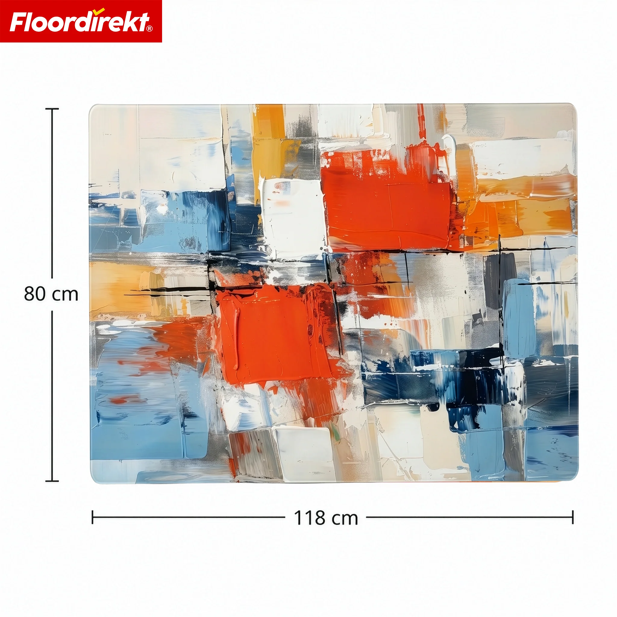 Designowa mata ochronna na podłogę | Wytrzymała podkładka pod krzesło biurowe ze specjalnego PVC do biura i home office | 80 x 118 cm - Image 53