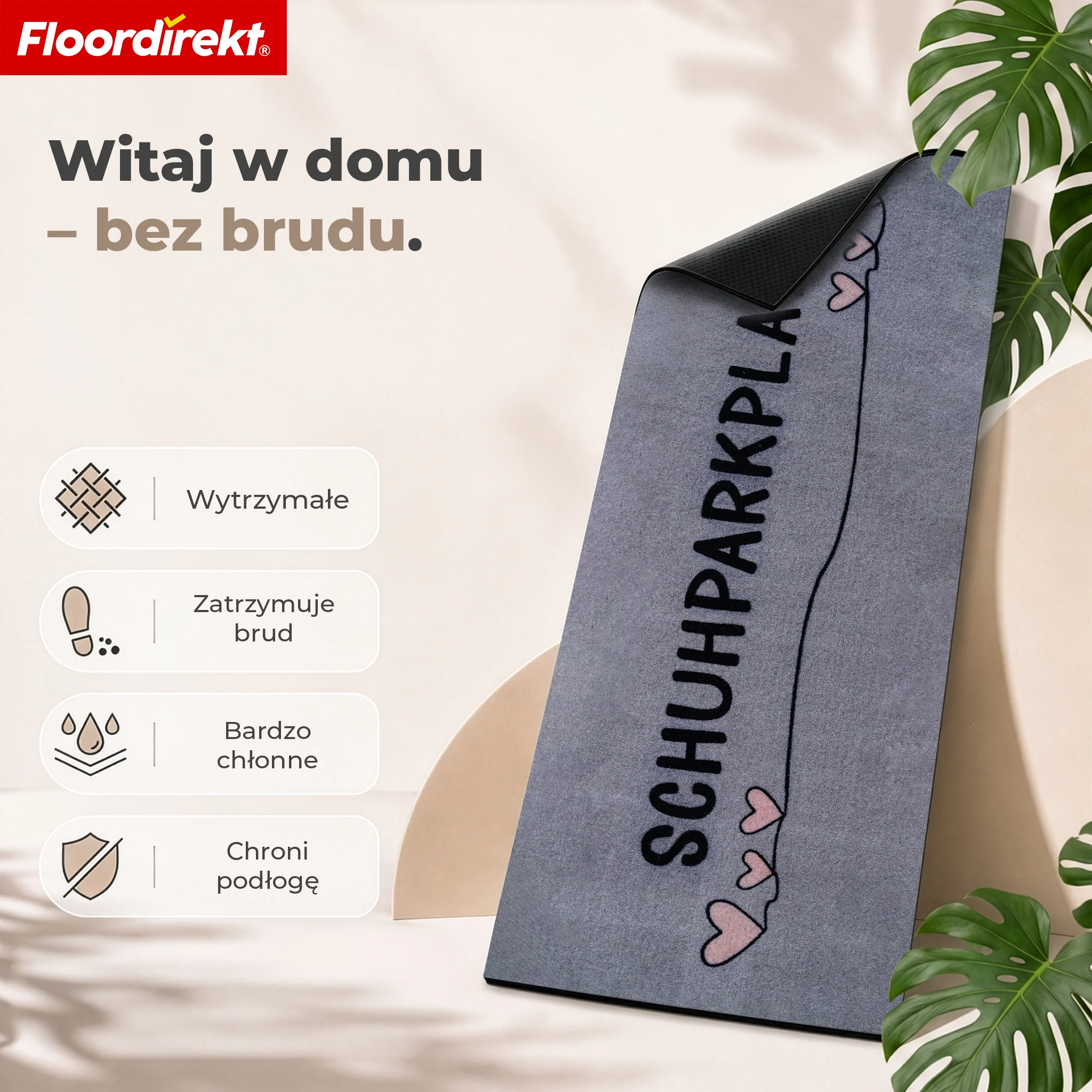 Mata wejściowa | Varo | Zmywalna mata na buty z antypoślizgowym spodem TPE, chłonna i antypoślizgowa - Image 20
