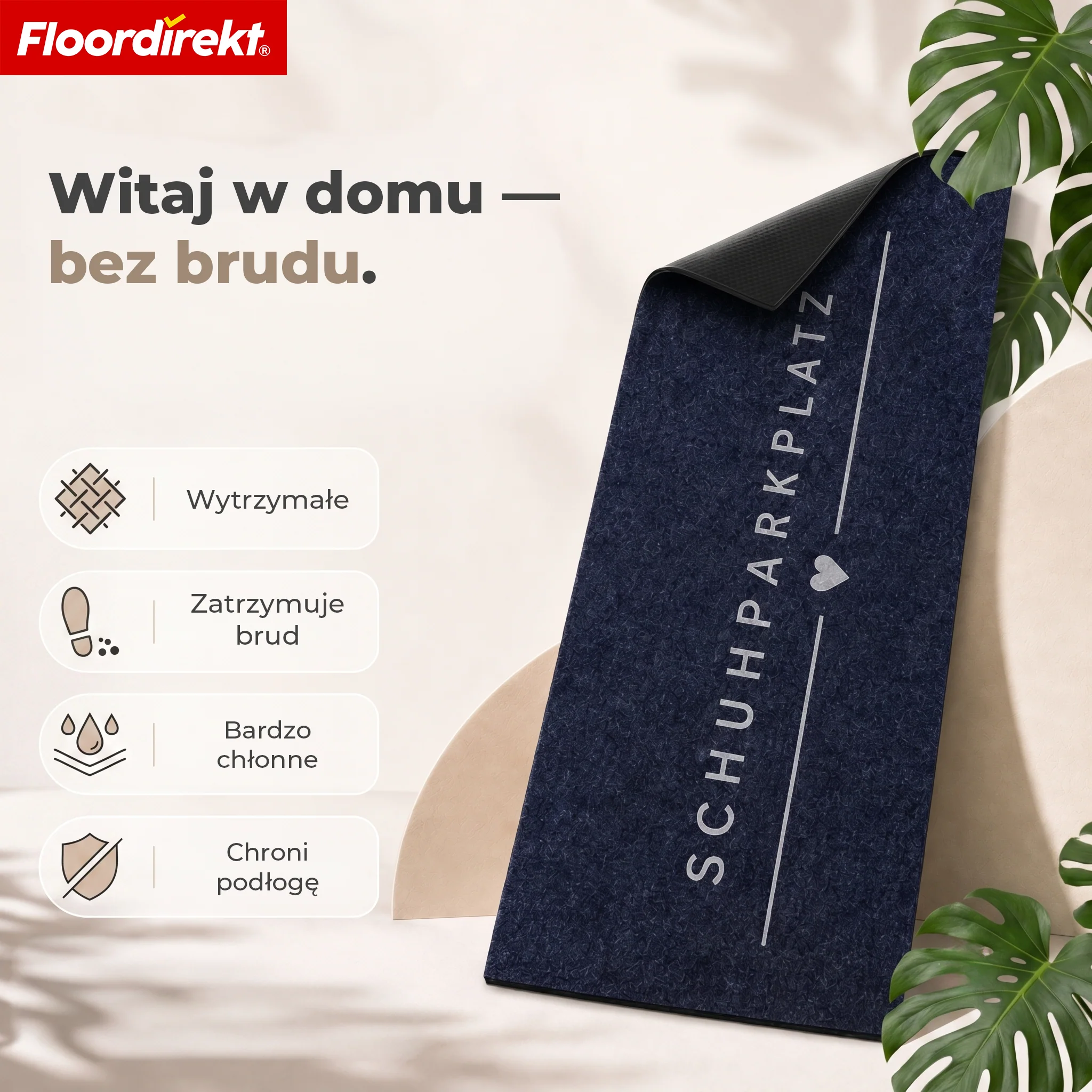 Mata wejściowa | Varo | Zmywalna mata na buty z antypoślizgowym spodem TPE, chłonna i antypoślizgowa - Image 4