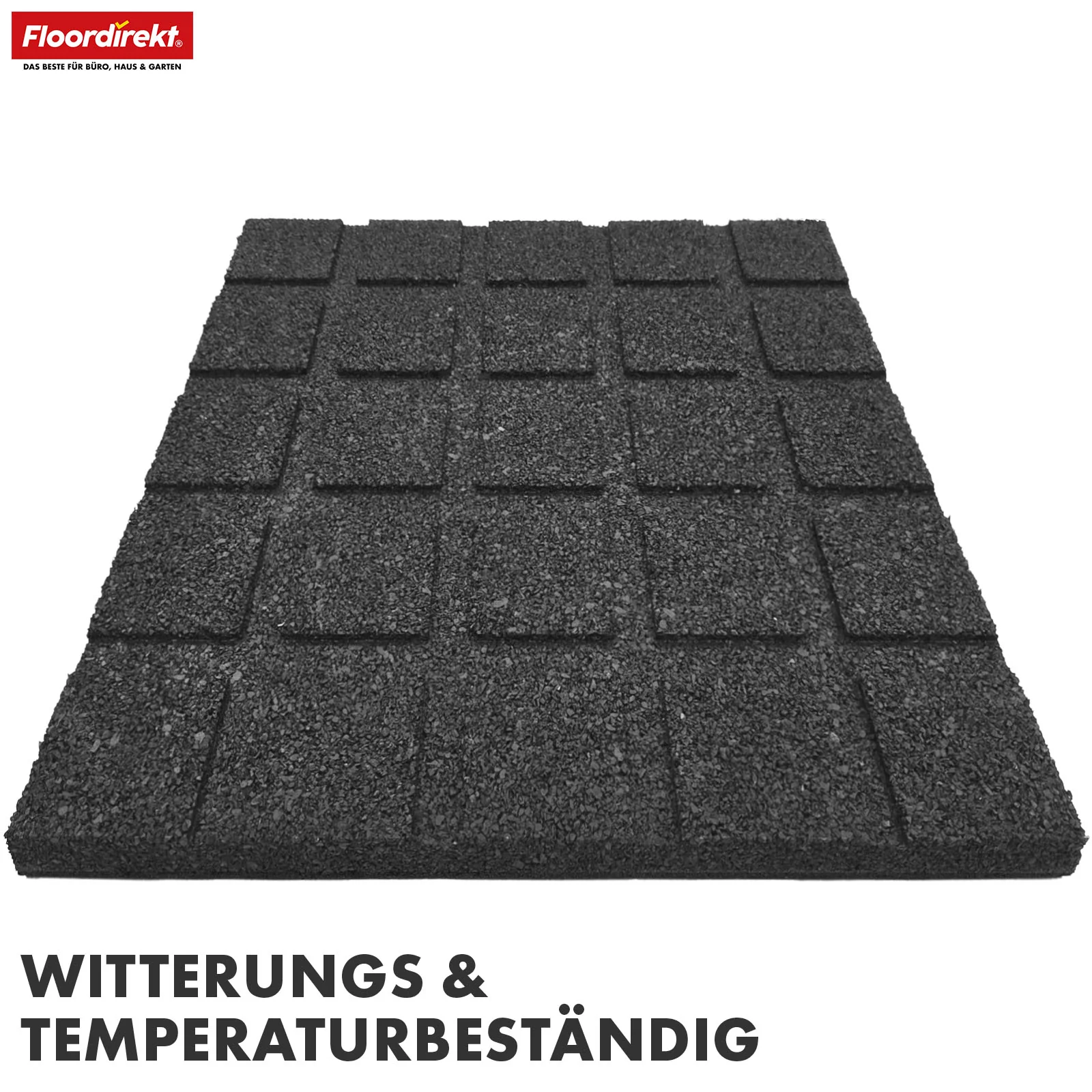 Mata zabezpieczająca przed upadkiem | Play Protect | Antypoślizgowa, wytrzymała gumowa ochrona podłogi | Różne grubości i kolory | 50 x 50 cm - Image 3