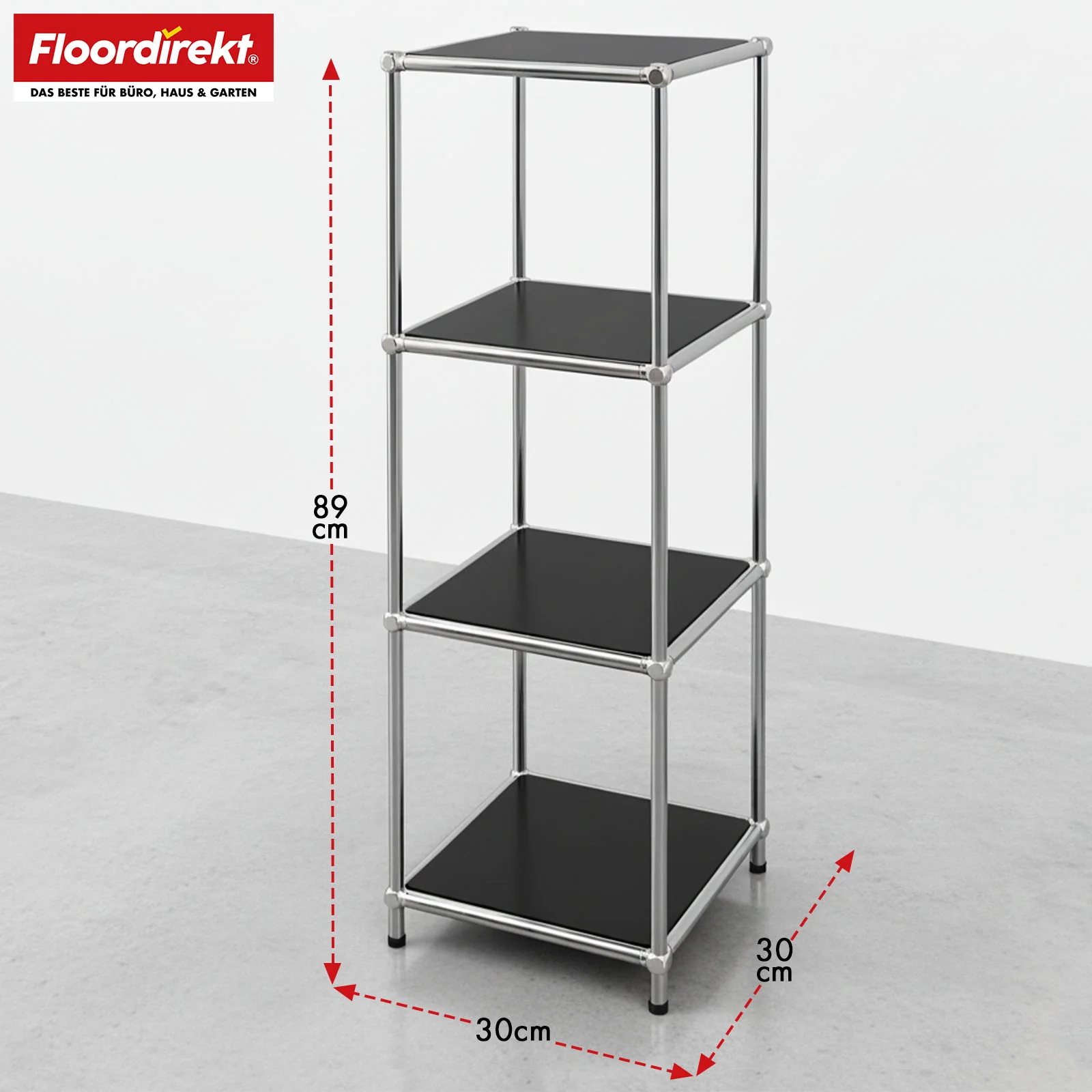 Regał metalowy | Concept Epure MK-005 | 4-poziomowy regał z otwartymi półkami | Dostępny w kilku kolorach - Image 10