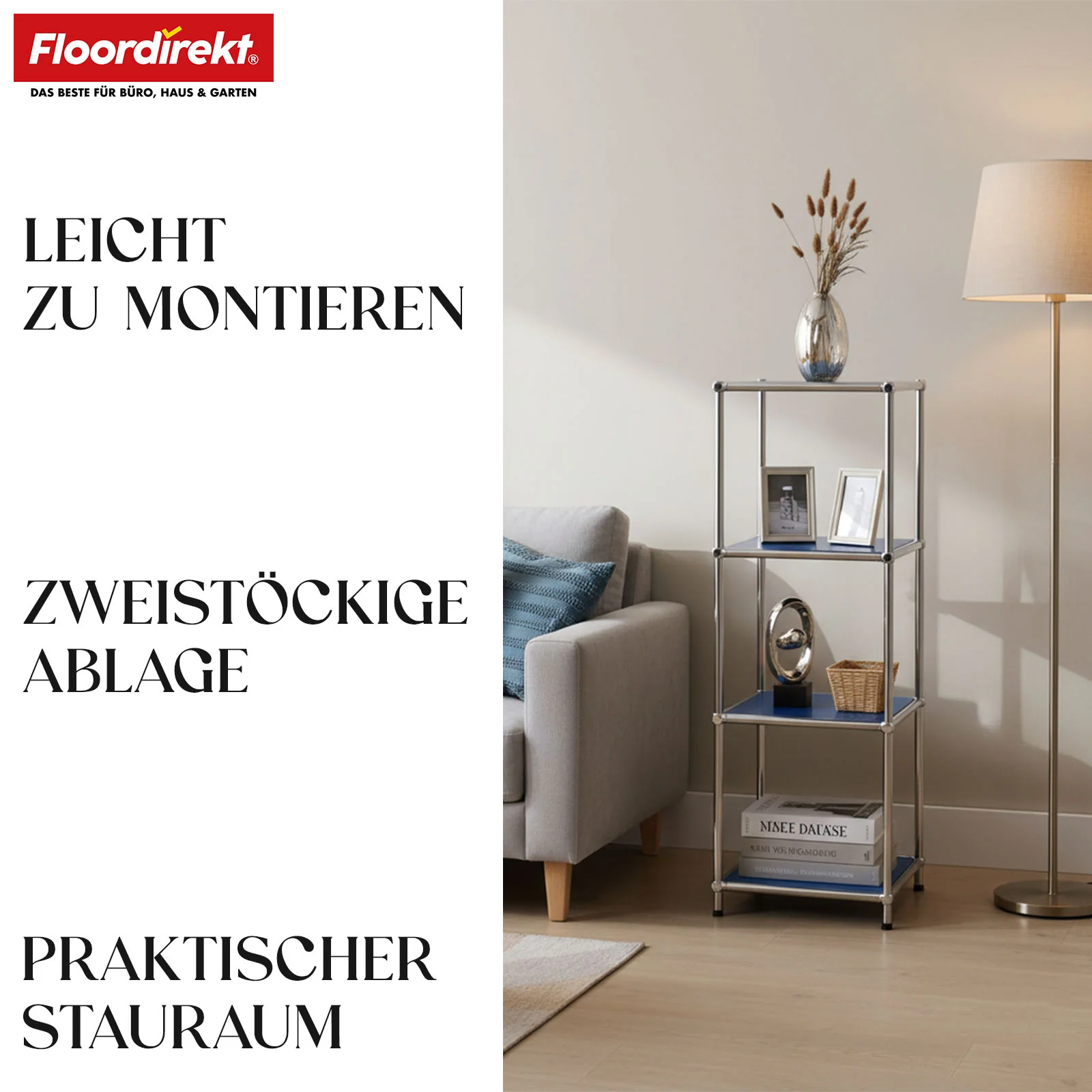 Regał metalowy | Concept Epure MK-005 | 4-poziomowy regał z otwartymi półkami | Dostępny w kilku kolorach - Image 28