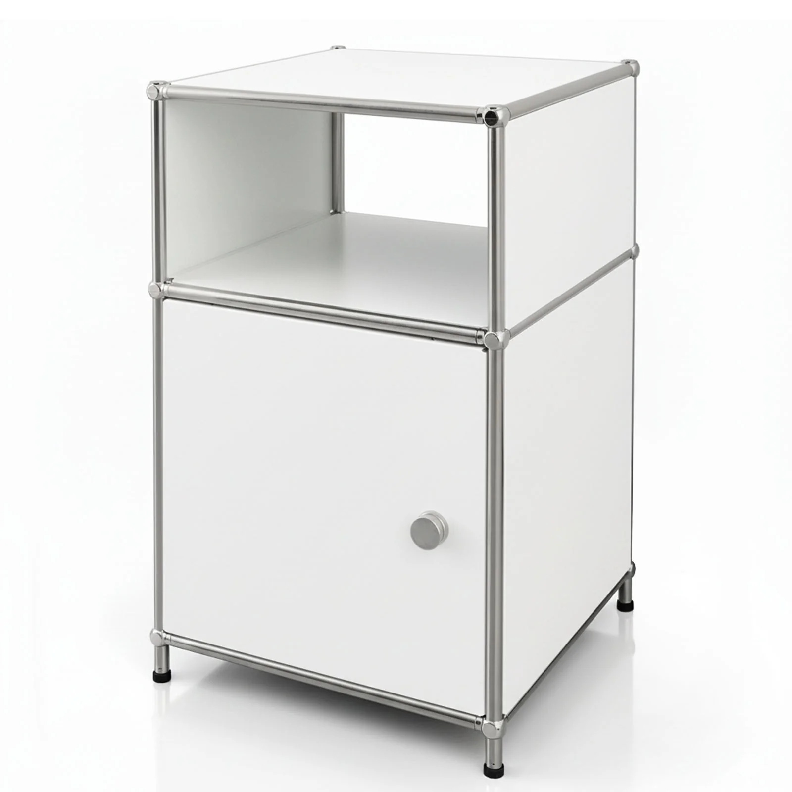 Regał metalowy | Concept Epure MK-040 | 3-poziomowy regał do przechowywania z drzwiami i półkami | Dostępny w kilku kolorach - Image 17