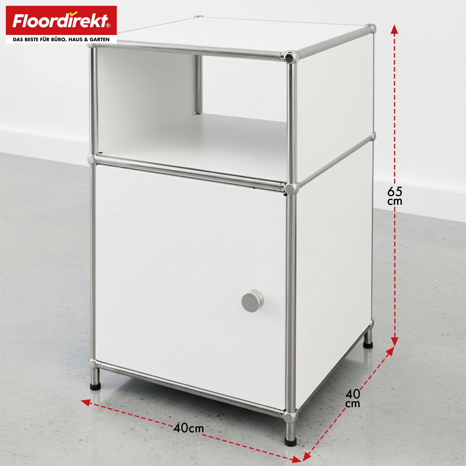 Regał metalowy | Concept Epure MK-040 | 3-poziomowy regał do przechowywania z drzwiami i półkami | Dostępny w kilku kolorach - Image 18
