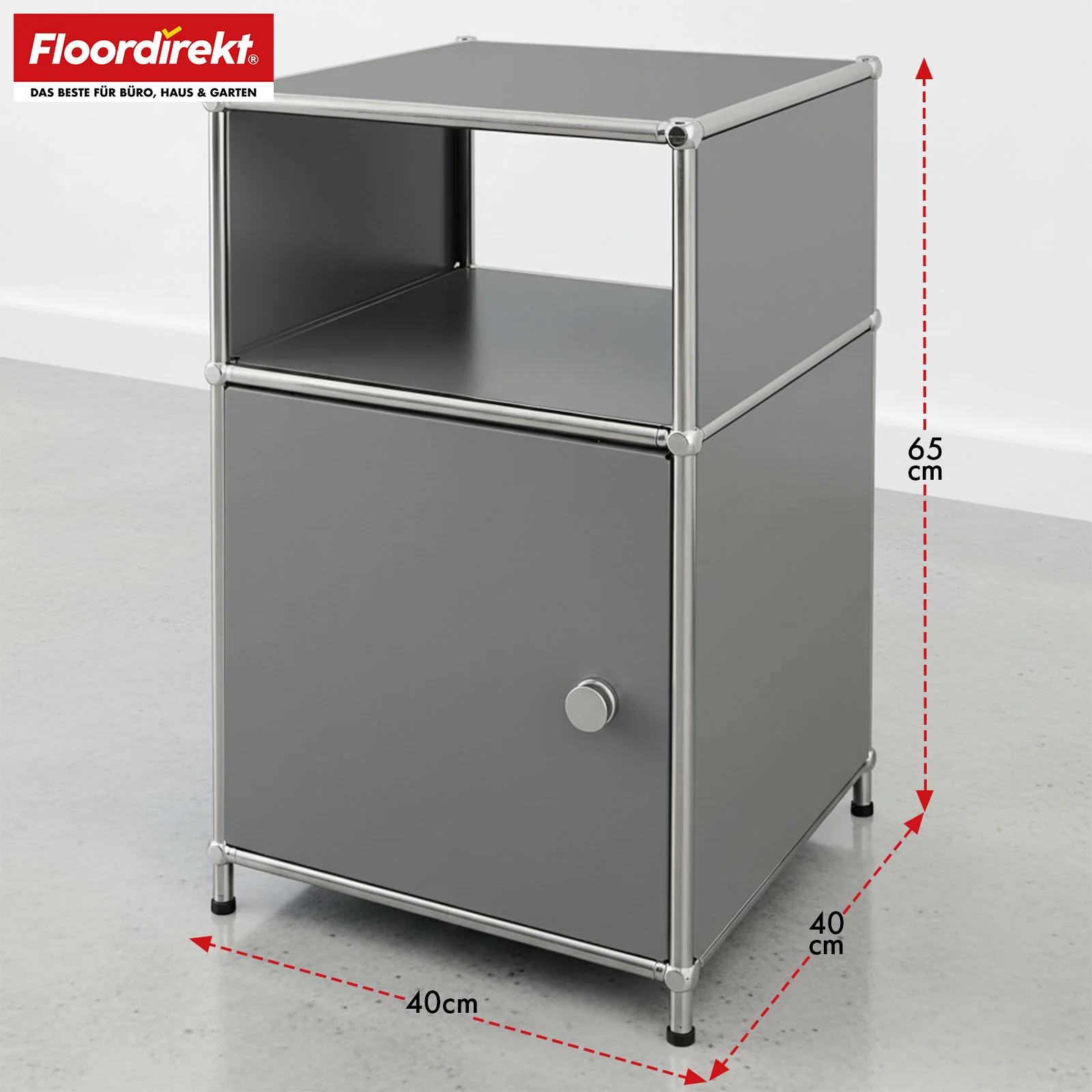 Regał metalowy | Concept Epure MK-040 | 3-poziomowy regał do przechowywania z drzwiami i półkami | Dostępny w kilku kolorach - Image 26