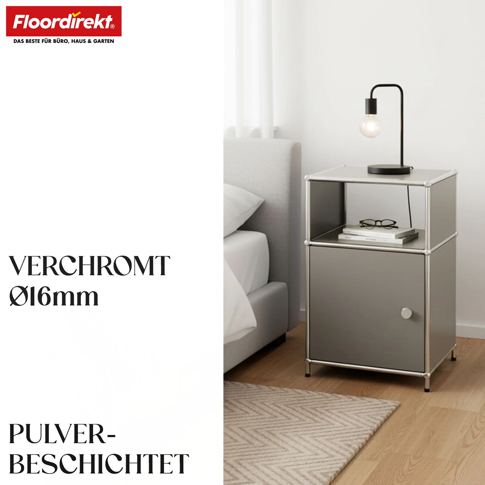Regał metalowy | Concept Epure MK-040 | 3-poziomowy regał do przechowywania z drzwiami i półkami | Dostępny w kilku kolorach - Image 27