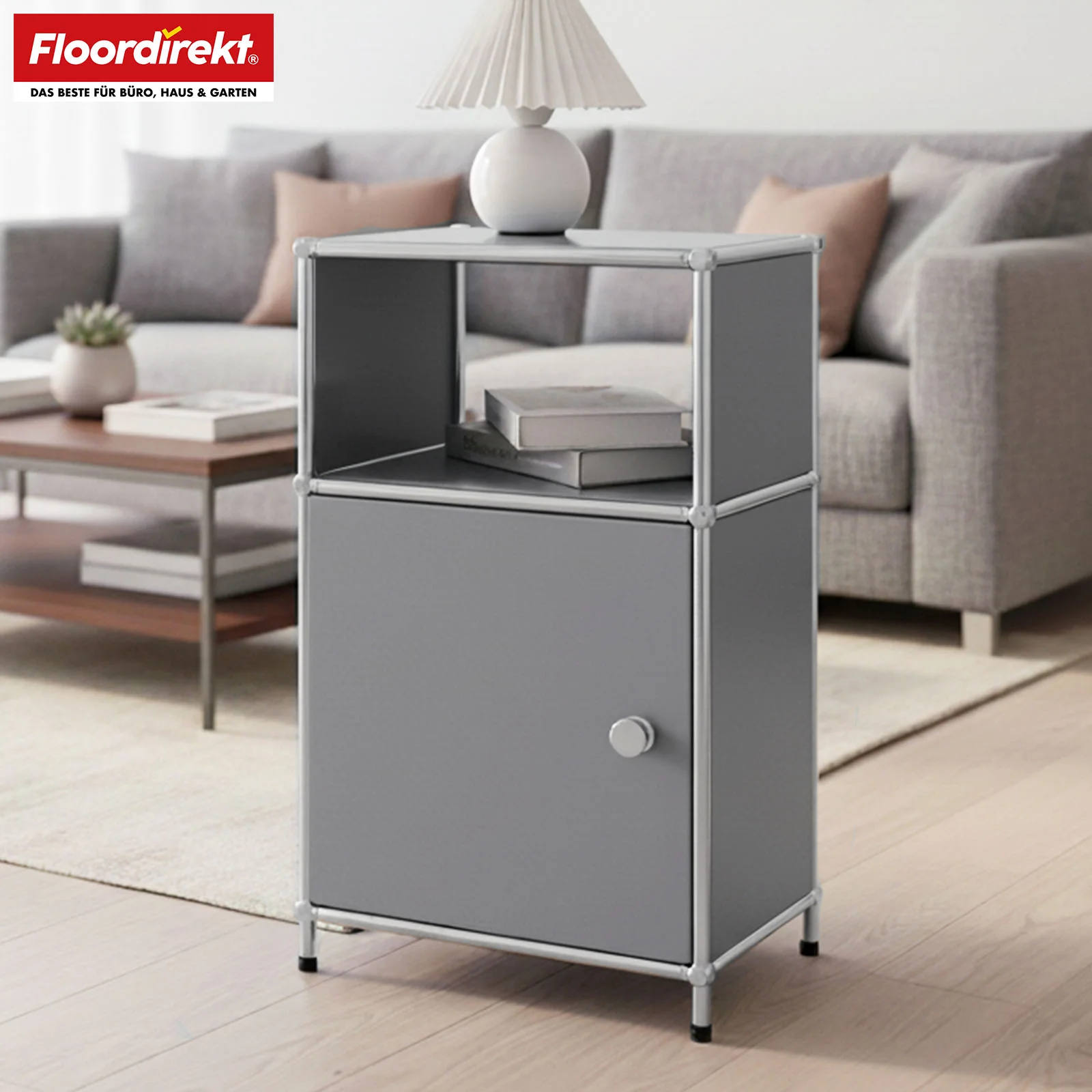 Regał metalowy | Concept Epure MK-040 | 3-poziomowy regał do przechowywania z drzwiami i półkami | Dostępny w kilku kolorach - Image 32