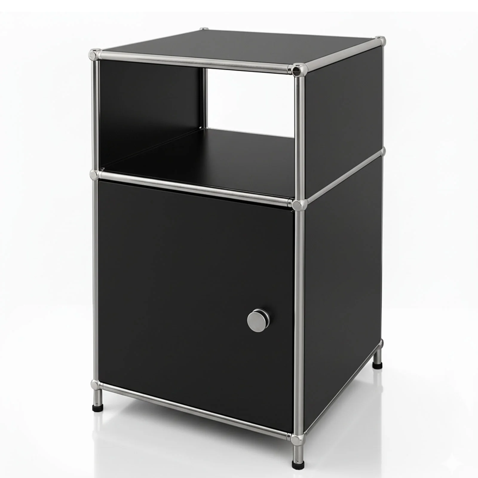 Regał metalowy | Concept Epure MK-040 | 3-poziomowy regał do przechowywania z drzwiami i półkami | Dostępny w kilku kolorach - Image 9