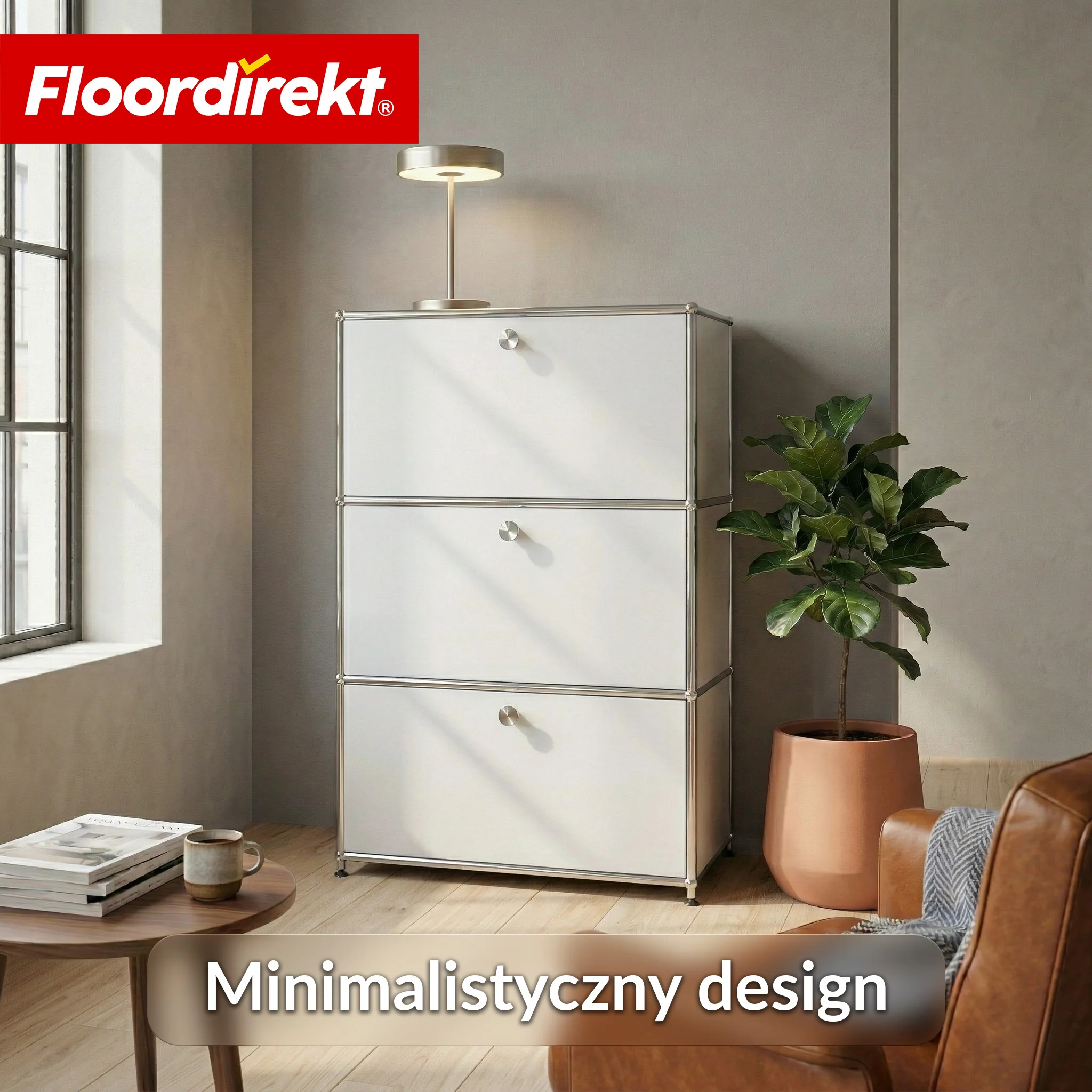 Szafka metalowa | Concept Epure MK-129 | Komoda z 3 zamykanymi schowkami | Nowoczesna szafka do przechowywania - Image 19