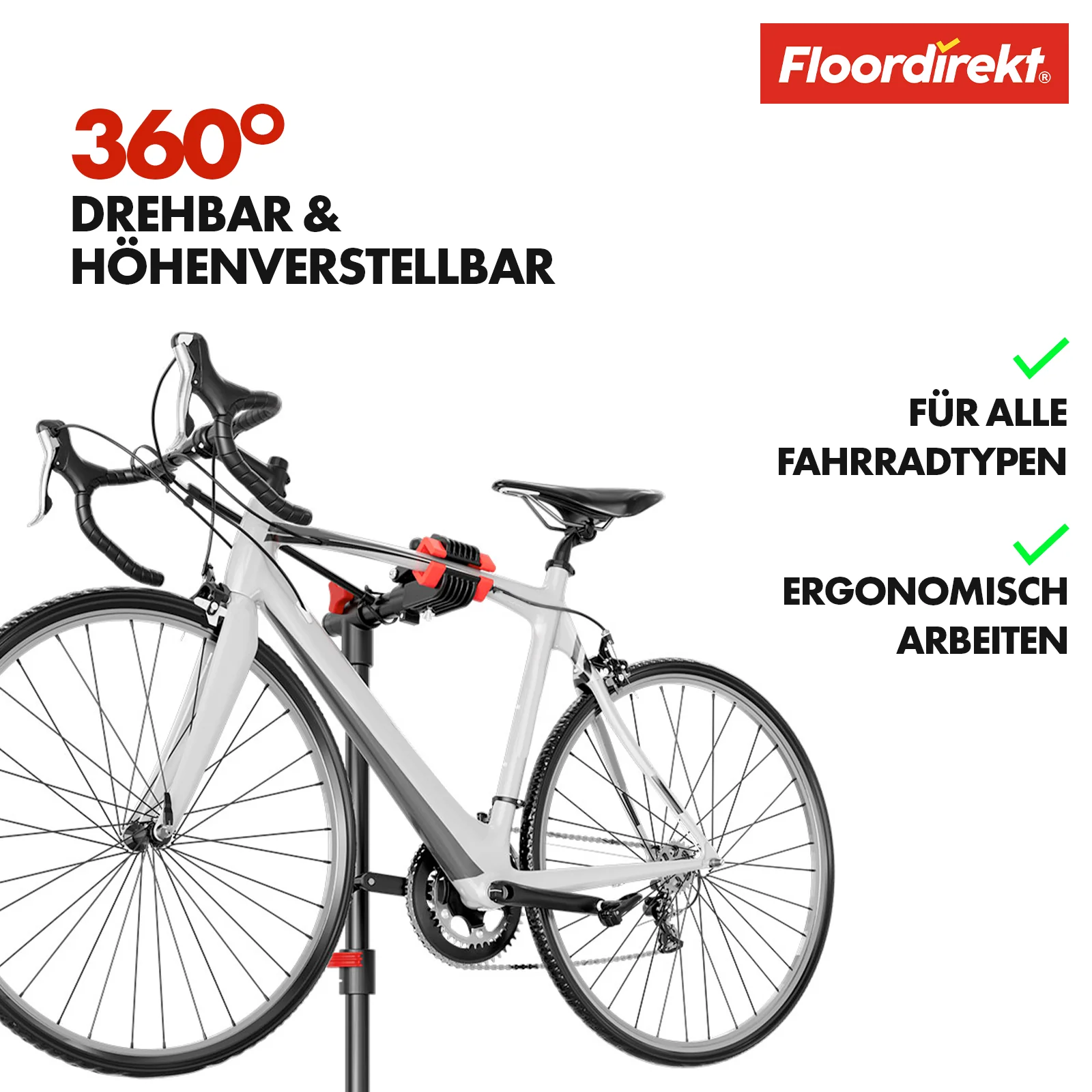 Stojak do montażu roweru | Lois | Regulowana wysokość i możliwość dostosowania | Udźwig do 30 kg - Image 3