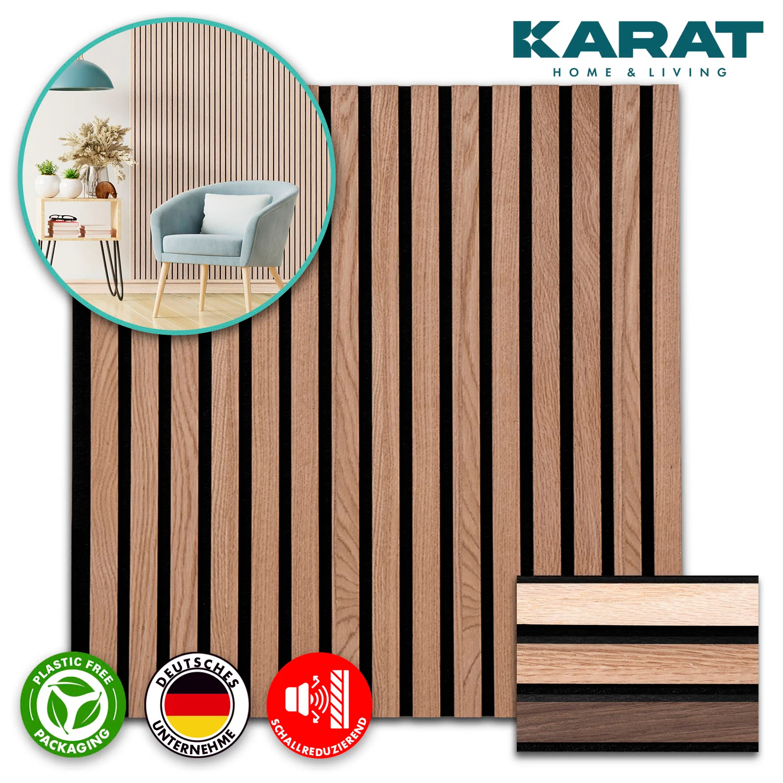 Panele akustyczne o wyglądzie drewna | Ponadczasowy design zapewniający przyjemną akustykę pomieszczenia | Dostępne w 3 wzorach i 2 rozmiarach - Image 10