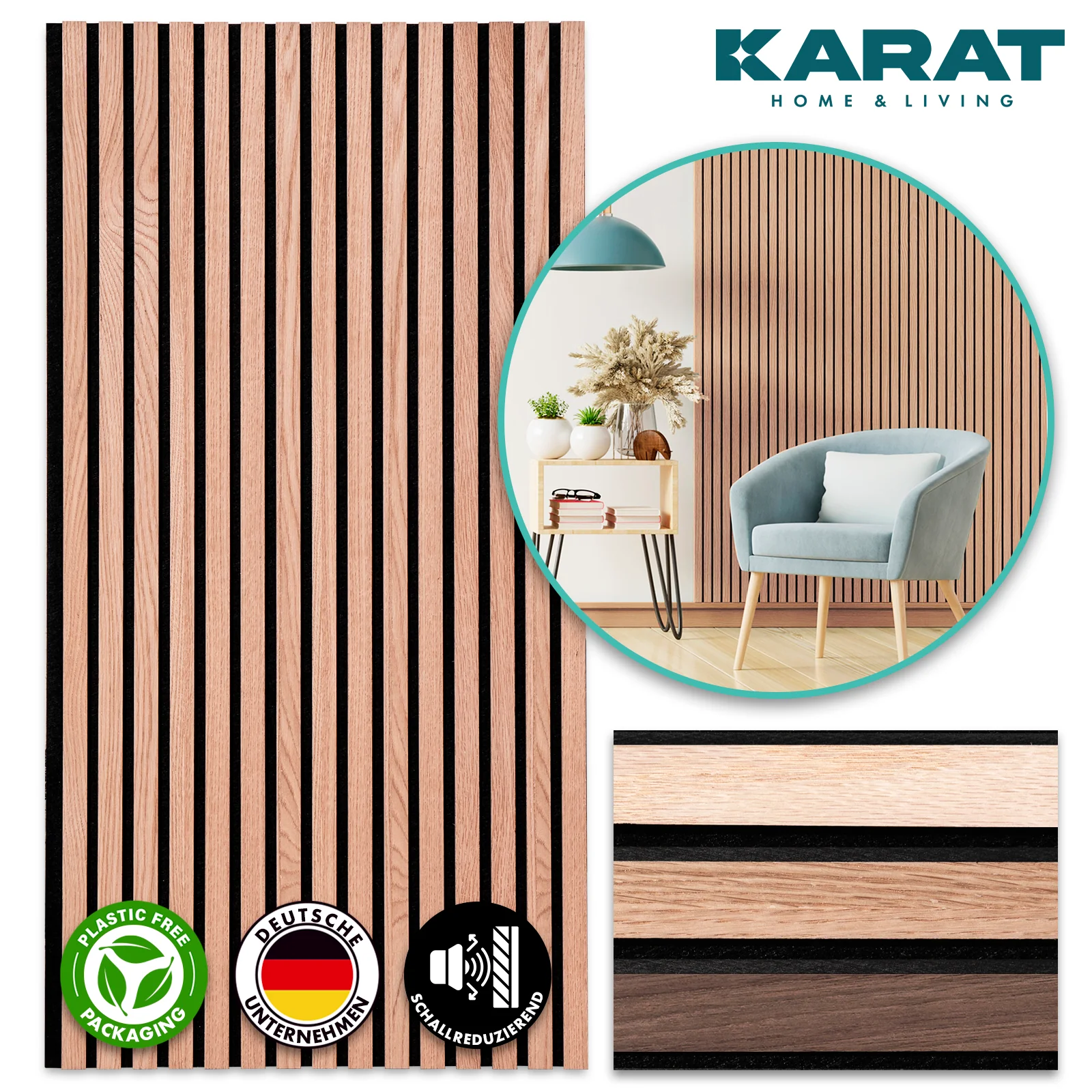 Panele akustyczne o wyglądzie drewna | Ponadczasowy design zapewniający przyjemną akustykę pomieszczenia | Dostępne w 3 wzorach i 2 rozmiarach - Image 34