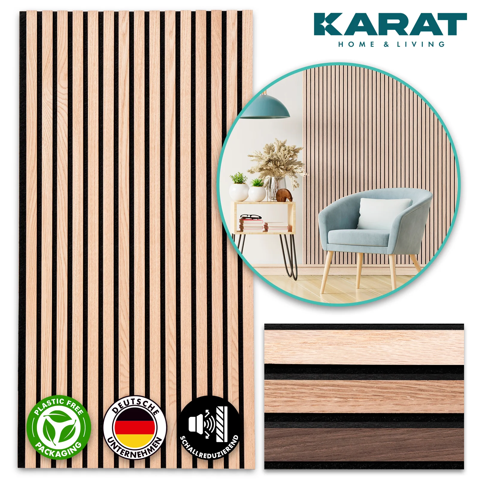 Panele akustyczne o wyglądzie drewna | Ponadczasowy design zapewniający przyjemną akustykę pomieszczenia | Dostępne w 3 wzorach i 2 rozmiarach - Image 42