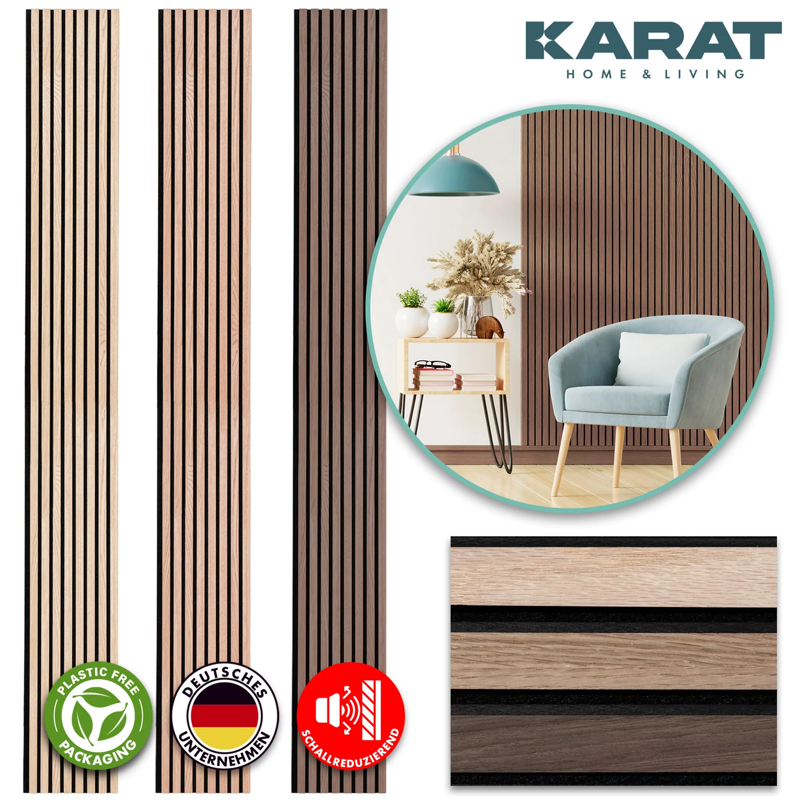 Panele akustyczne o wyglądzie drewna | Ponadczasowy design zapewniający przyjemną akustykę pomieszczenia | Dostępne w 3 wzorach i 2 rozmiarach - Image 50
