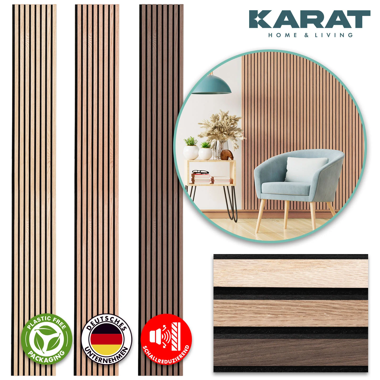 Panele akustyczne o wyglądzie drewna | Ponadczasowy design zapewniający przyjemną akustykę pomieszczenia | Dostępne w 3 wzorach i 2 rozmiarach - Image 60