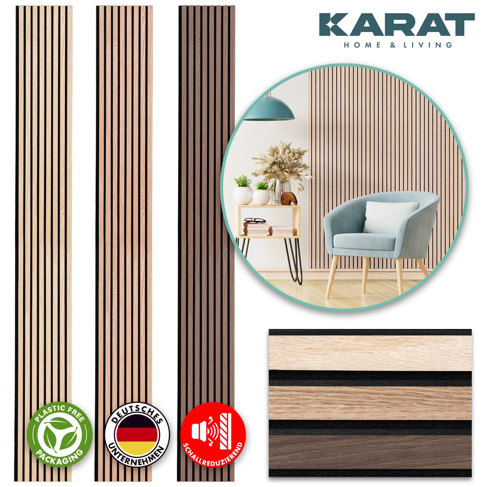 Panele akustyczne o wyglądzie drewna | Ponadczasowy design zapewniający przyjemną akustykę pomieszczenia | Dostępne w 3 wzorach i 2 rozmiarach - Image 70