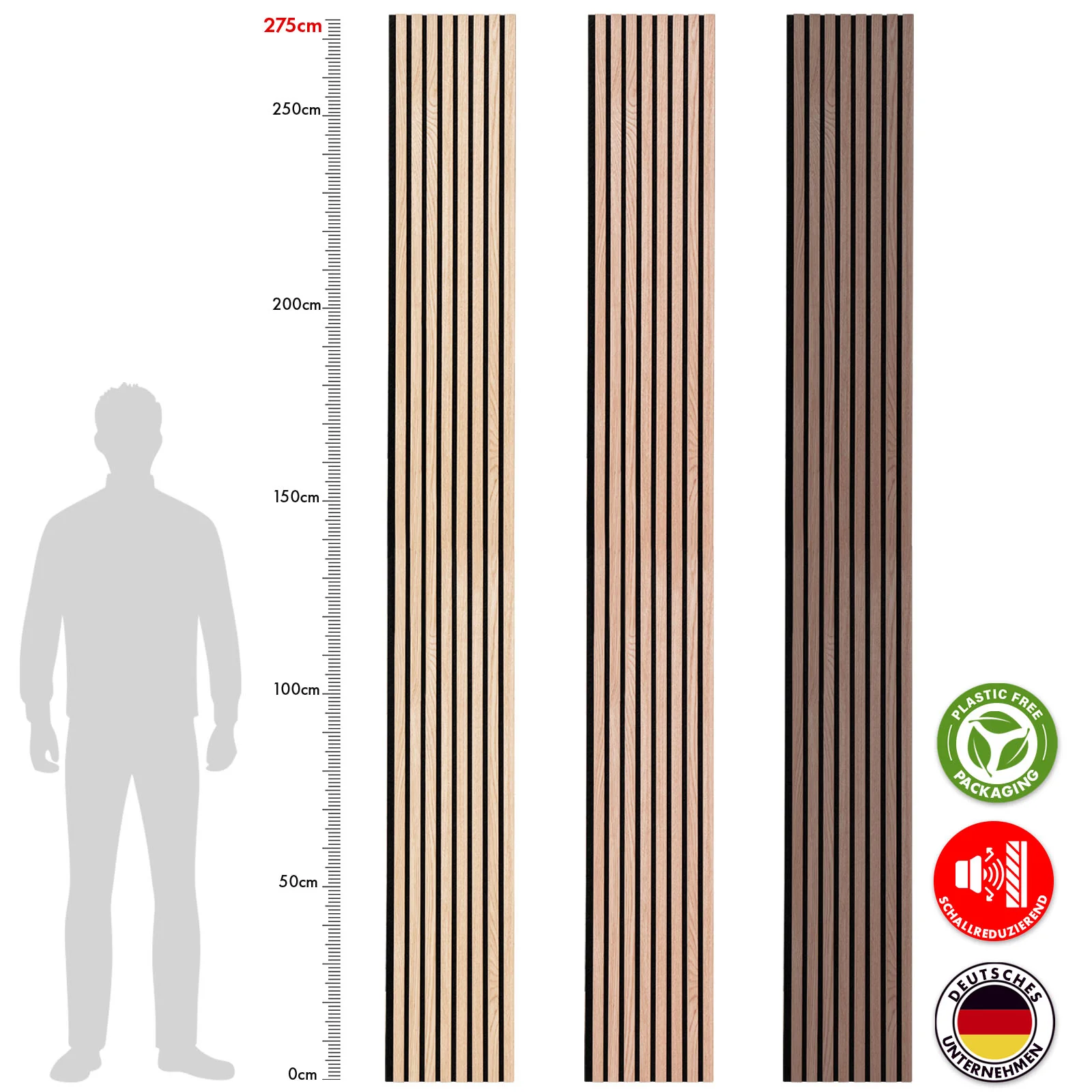 Panele akustyczne o wyglądzie drewna | Ponadczasowy design zapewniający przyjemną akustykę pomieszczenia | Dostępne w 3 wzorach i 2 rozmiarach - Image 73