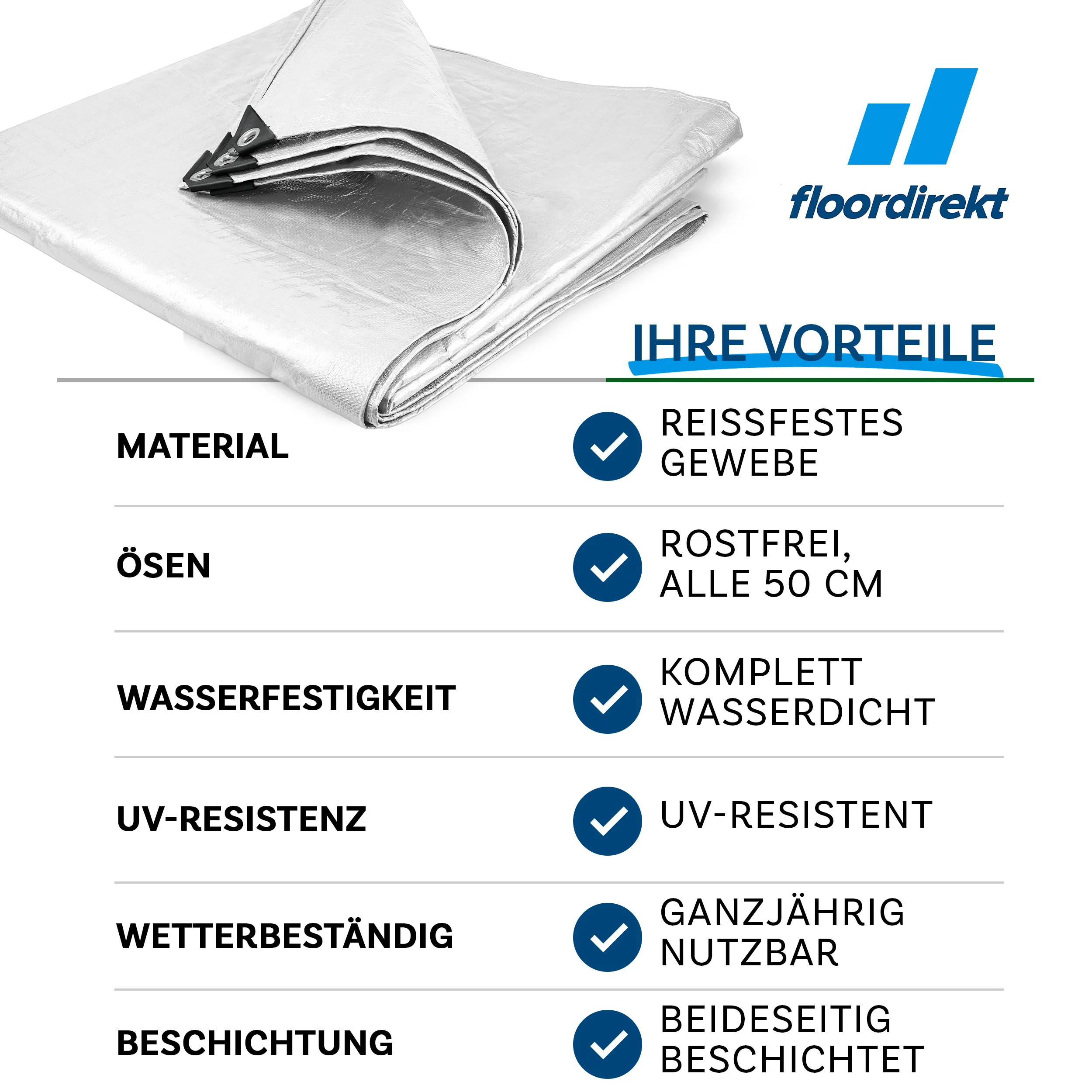Plandeka | Wyjątkowo odporna na rozdarcia | Niezawodna ochrona do wszechstronnych zastosowań | 180 g/m² - Image 9
