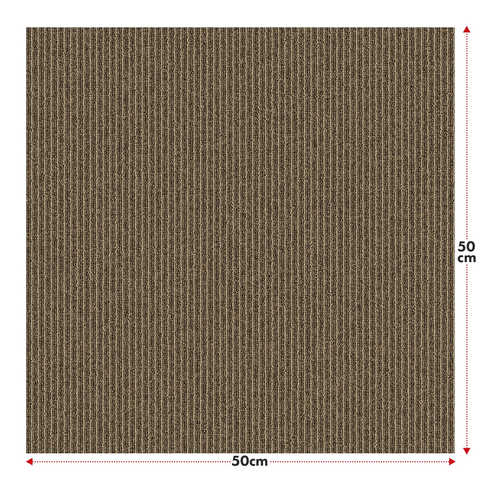 Płytki dywanowe | Bern | 50 x 50 cm | Samoprzylepne z wzorem w paski | W kolorze antracytowym, szarym i beżowym do domów komercyjnych i prywatnych - Image 21