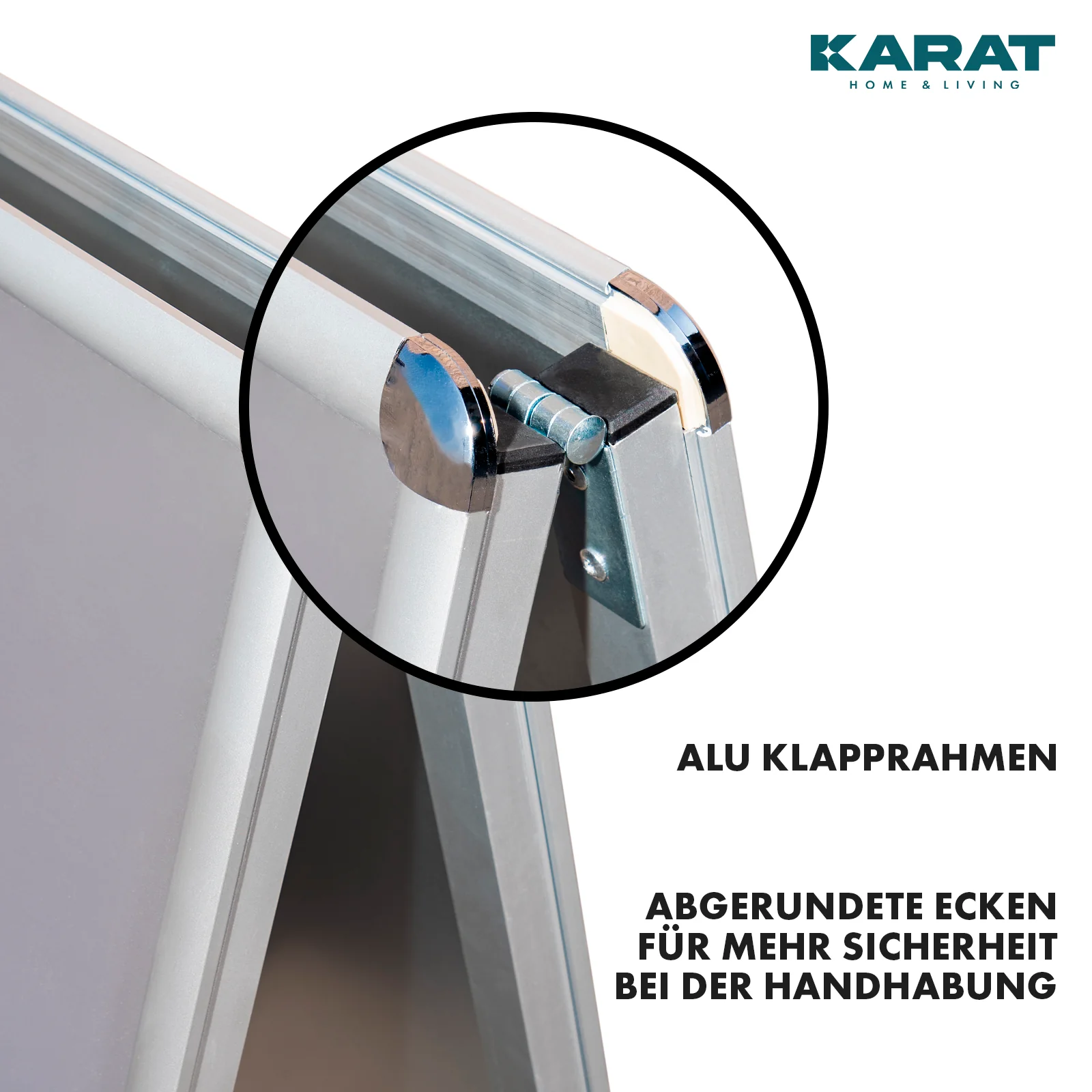 Potykacz reklamowy | DIN A1 & A2 | Dwustronny stojak reklamowy z aluminium - Image 3